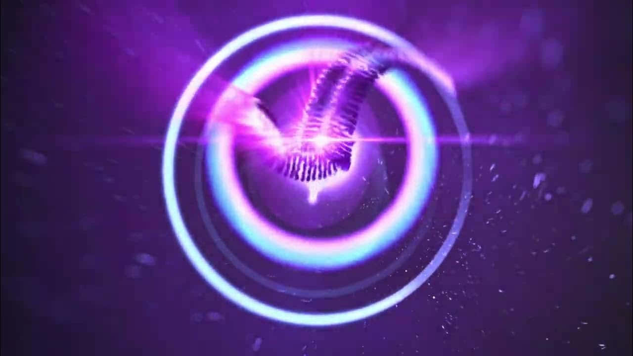 purple circle, purple light, digital vortex, HD Desktop Wallpaper