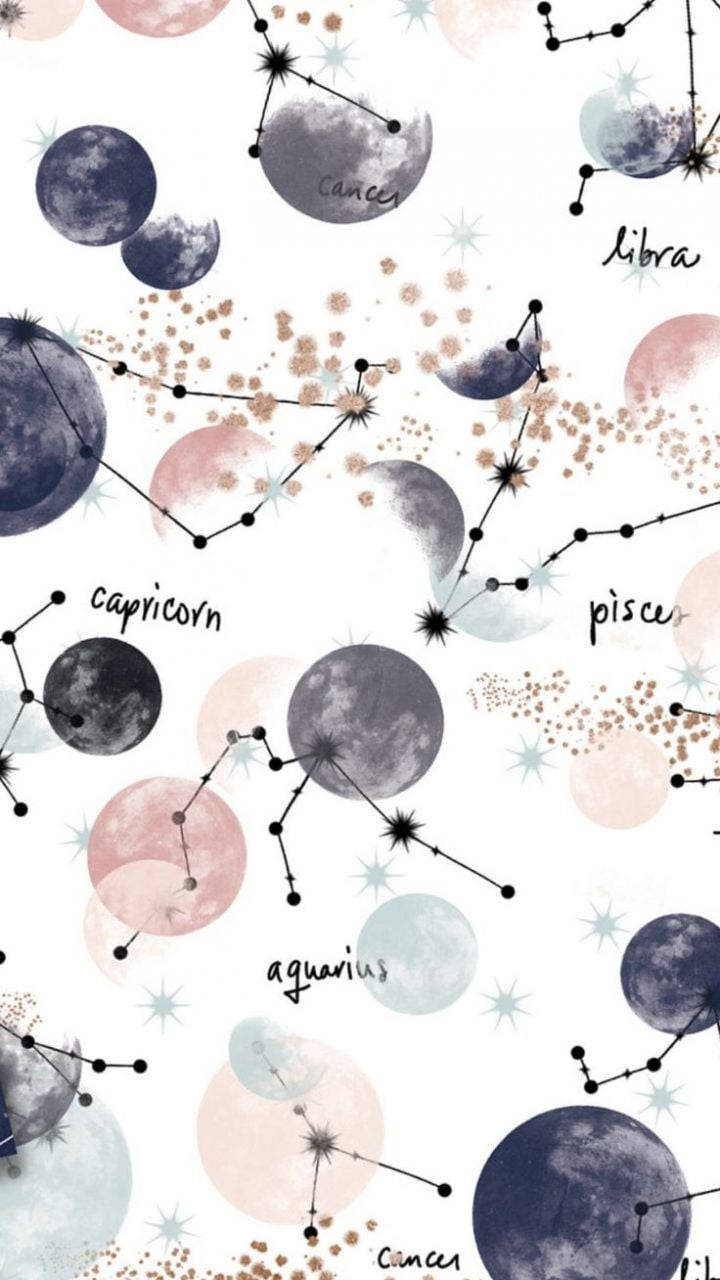 Cancer, zodiac signs, moons, HD Phone Wallpaper