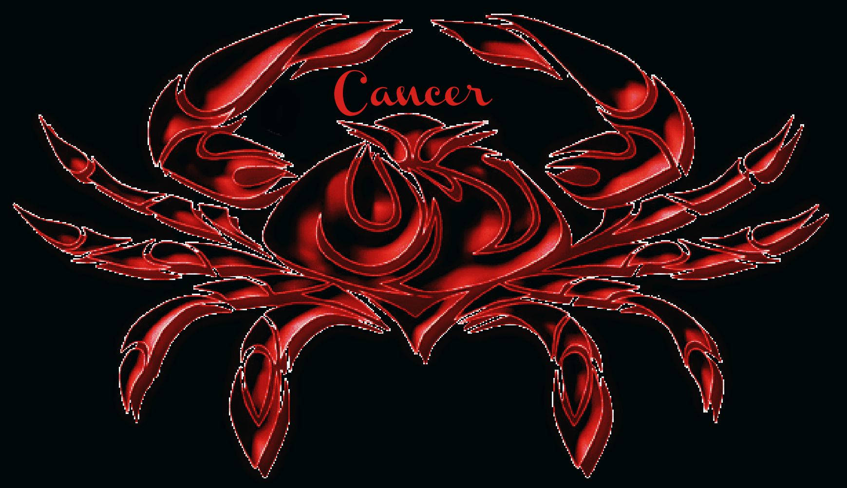 Cancer, red crab, glossy red, HD Desktop Wallpaper