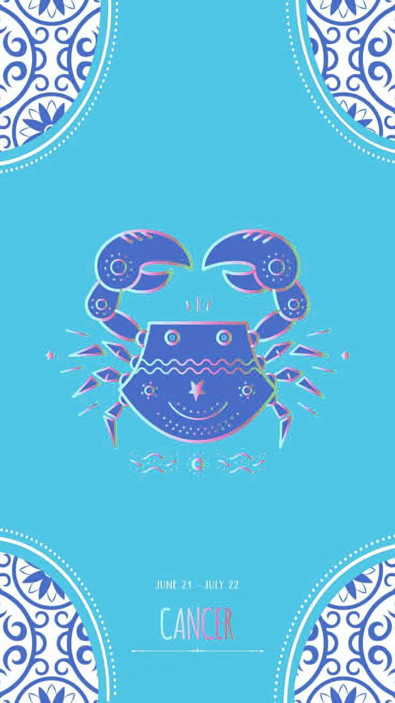Cancer Zodiac, blue crab, smiling face, HD Phone Wallpaper