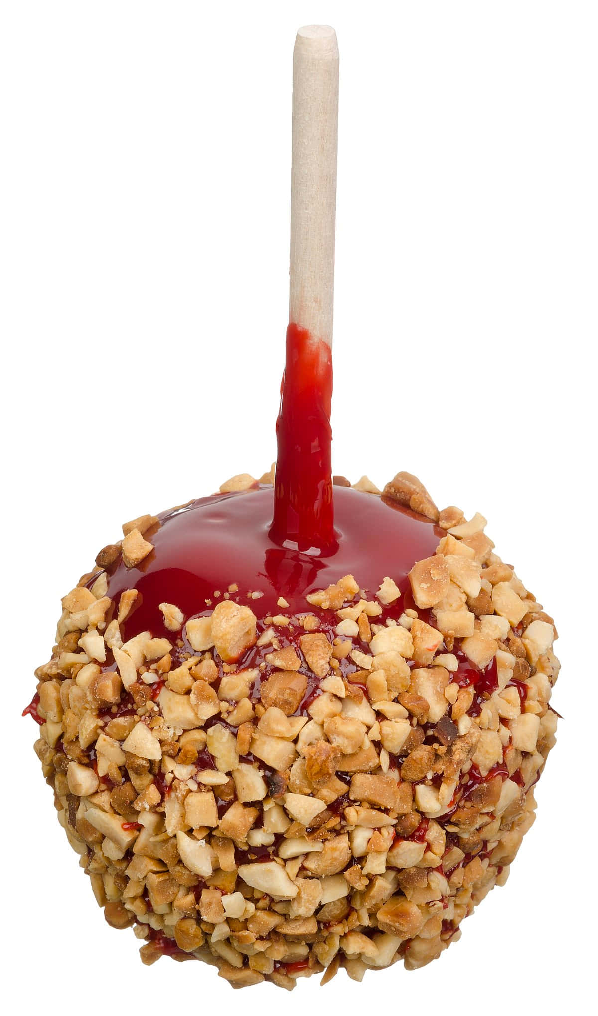 Candy Apples, glossy red caramel apple, chopped nuts, Full HD Phone Wallpaper