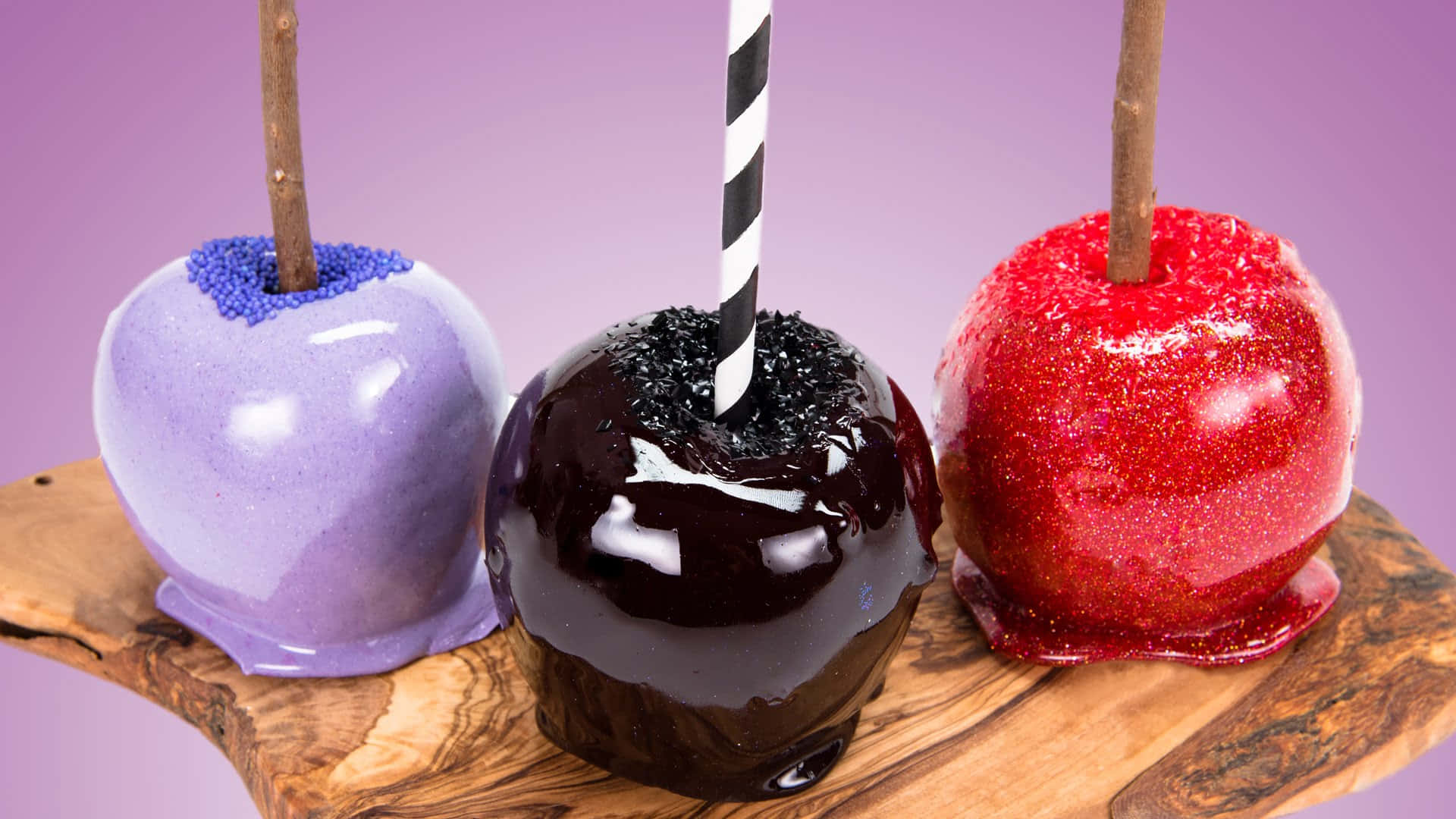 Candy Apples, purple red, black, Full HD Desktop Wallpaper