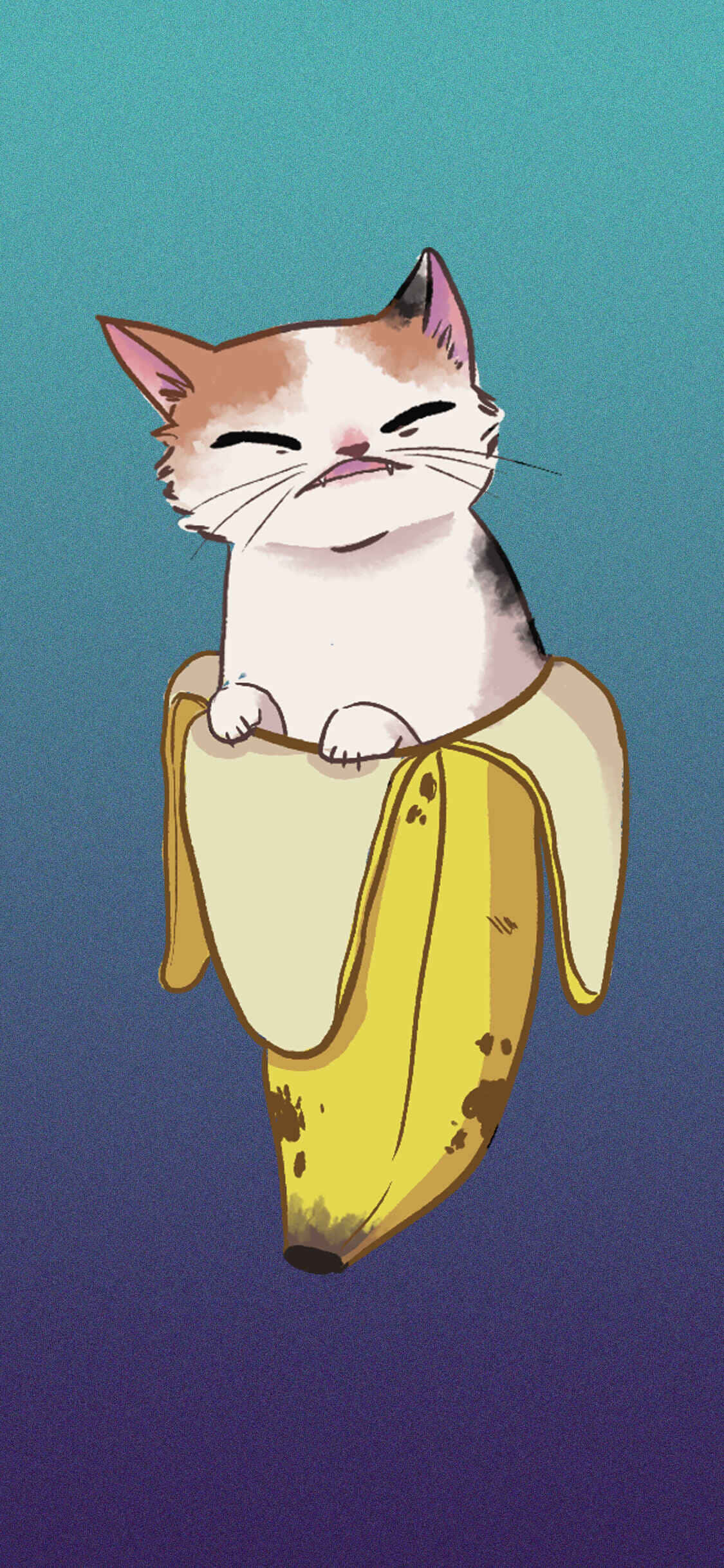 Candy Cat, cartoon cat, smug expression, Full HD Phone Wallpaper