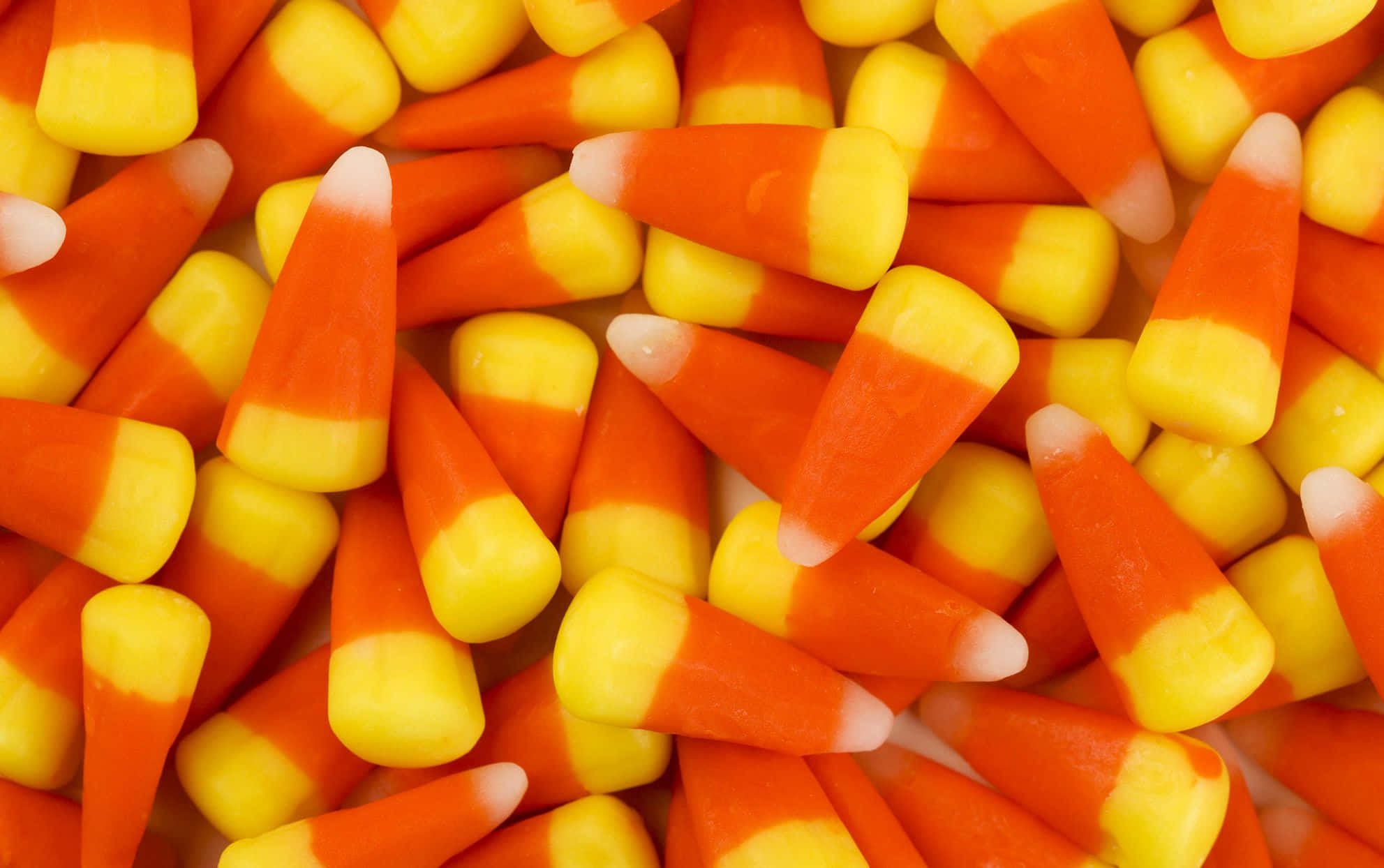 Candy Corn, vibrant orange, yellow, Full HD Desktop Wallpaper