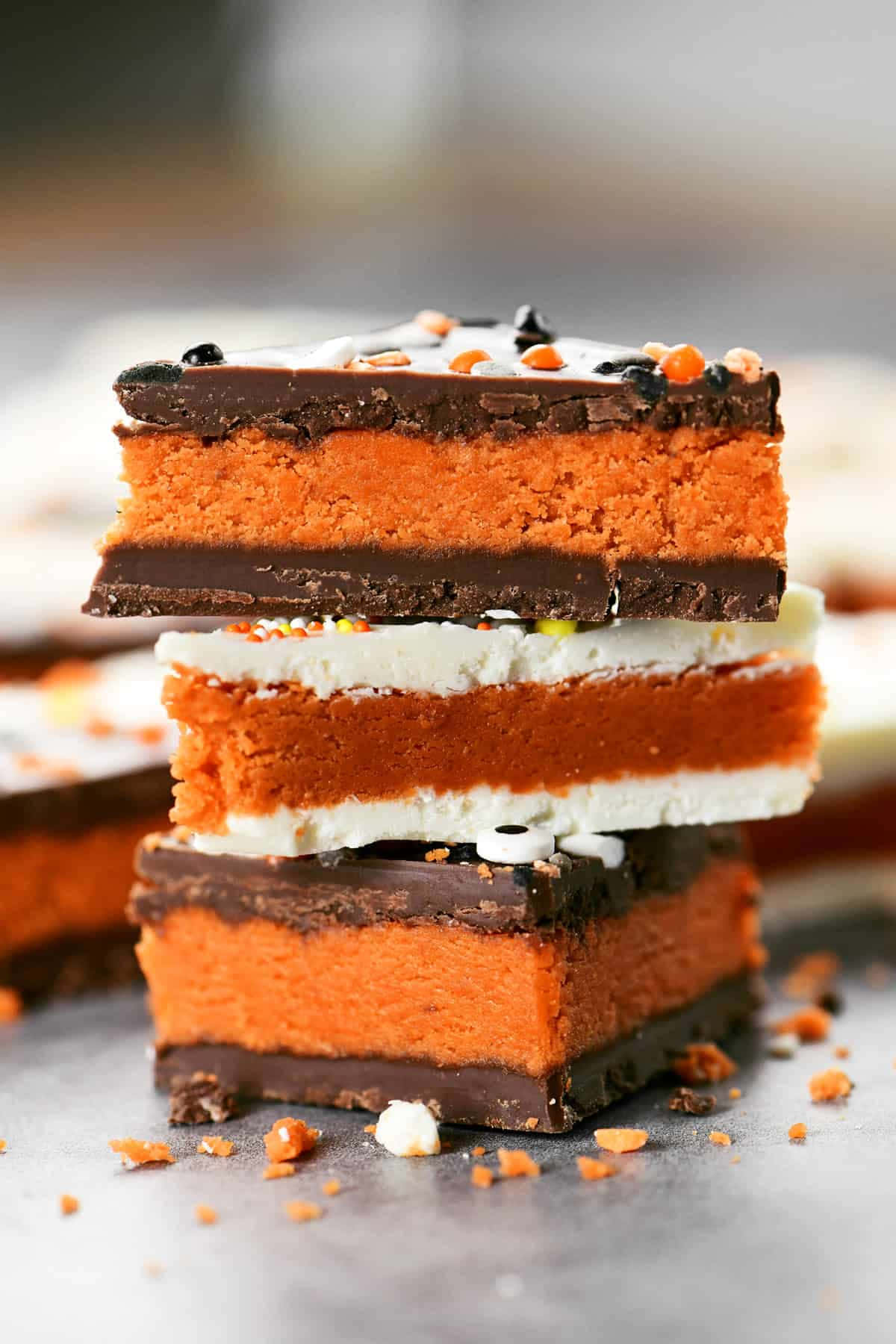 Candy Corn, orange pumpkin layer, white cream, HD Phone Wallpaper