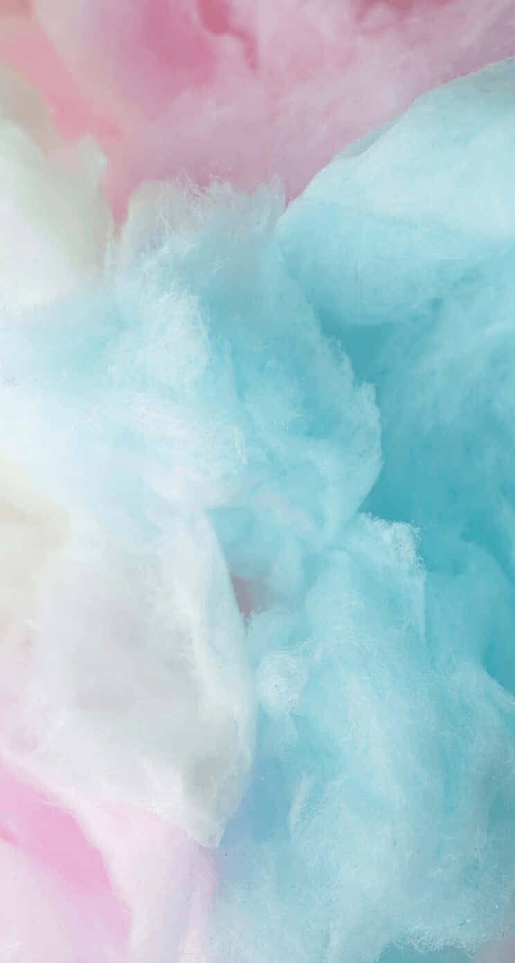 pink cotton candy, pastel pink, blue cotton candy, HD Phone Wallpaper