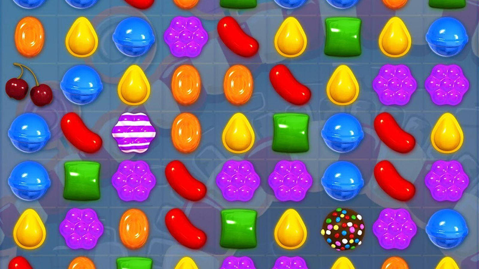 Candy Crush Saga, candy tiles, vibrant colorful candies, HD Desktop Wallpaper