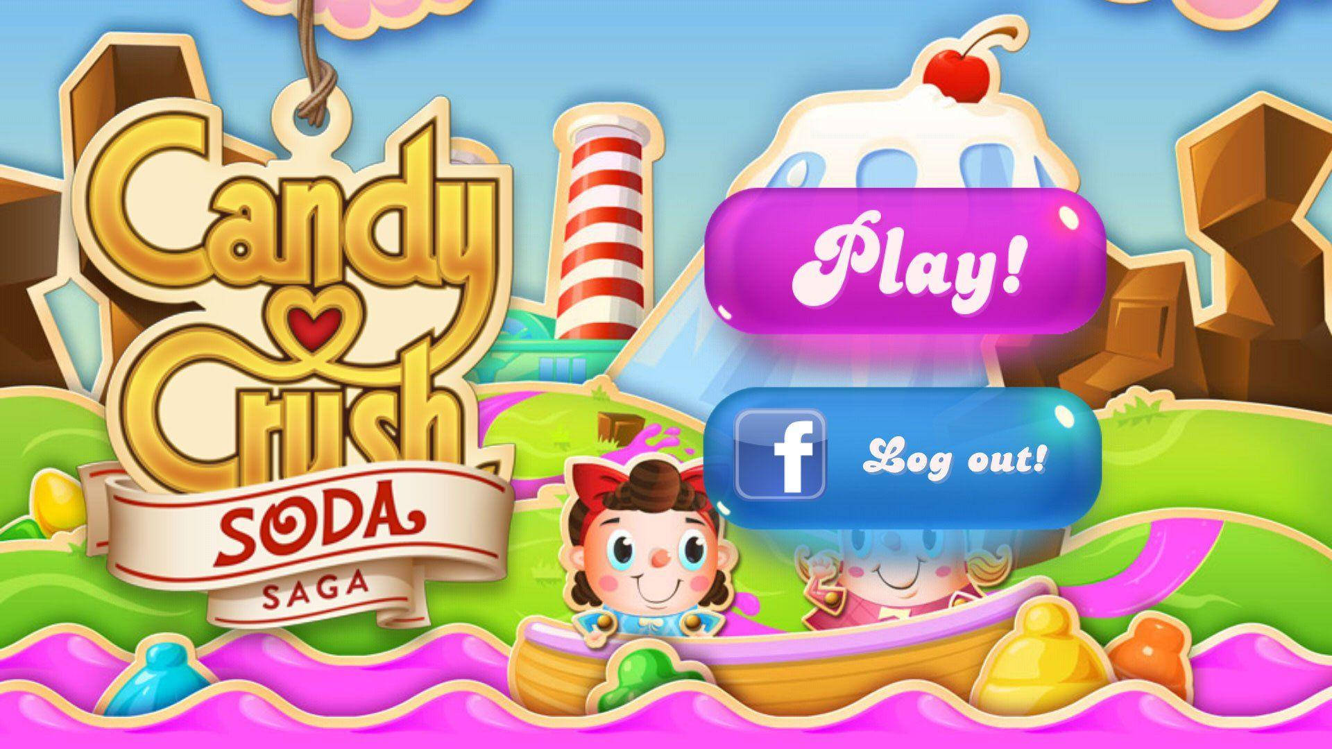 Candy Crush Saga, soda version, cartoon characters, Full HD Desktop Wallpaper