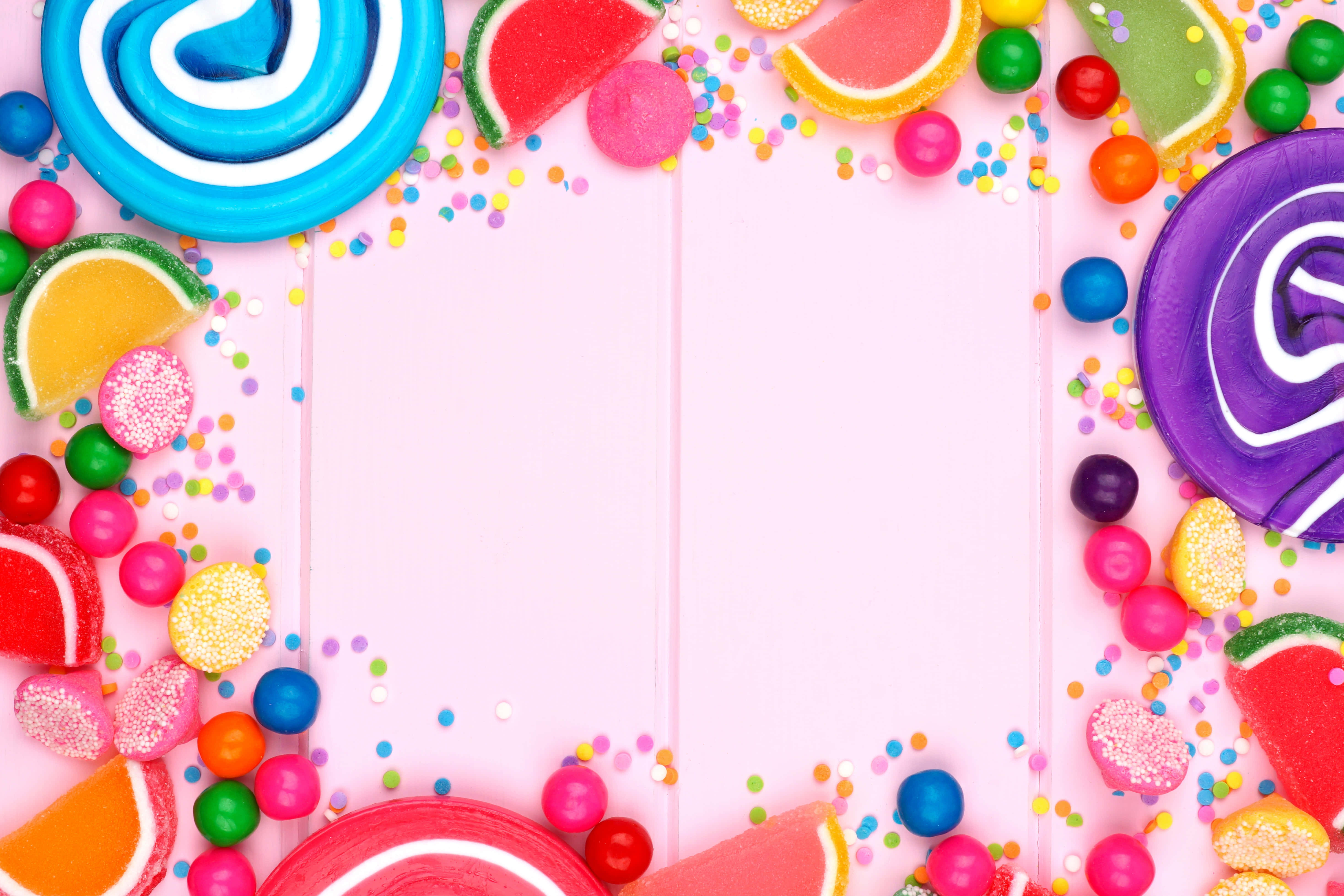 Candy Land, colorful candies, sprinkles, 5K Desktop Wallpaper