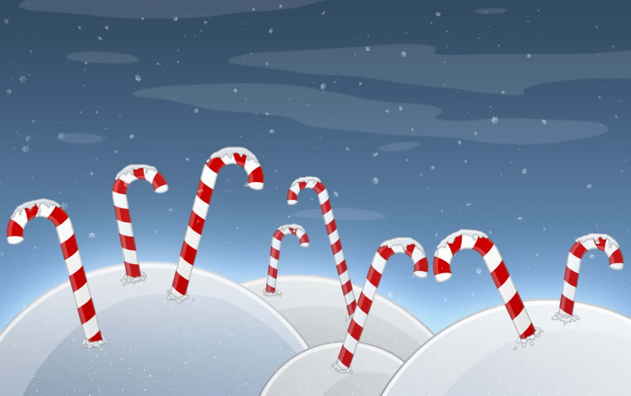 Candy Land, candy canes, red and white striped, HD Desktop Wallpaper