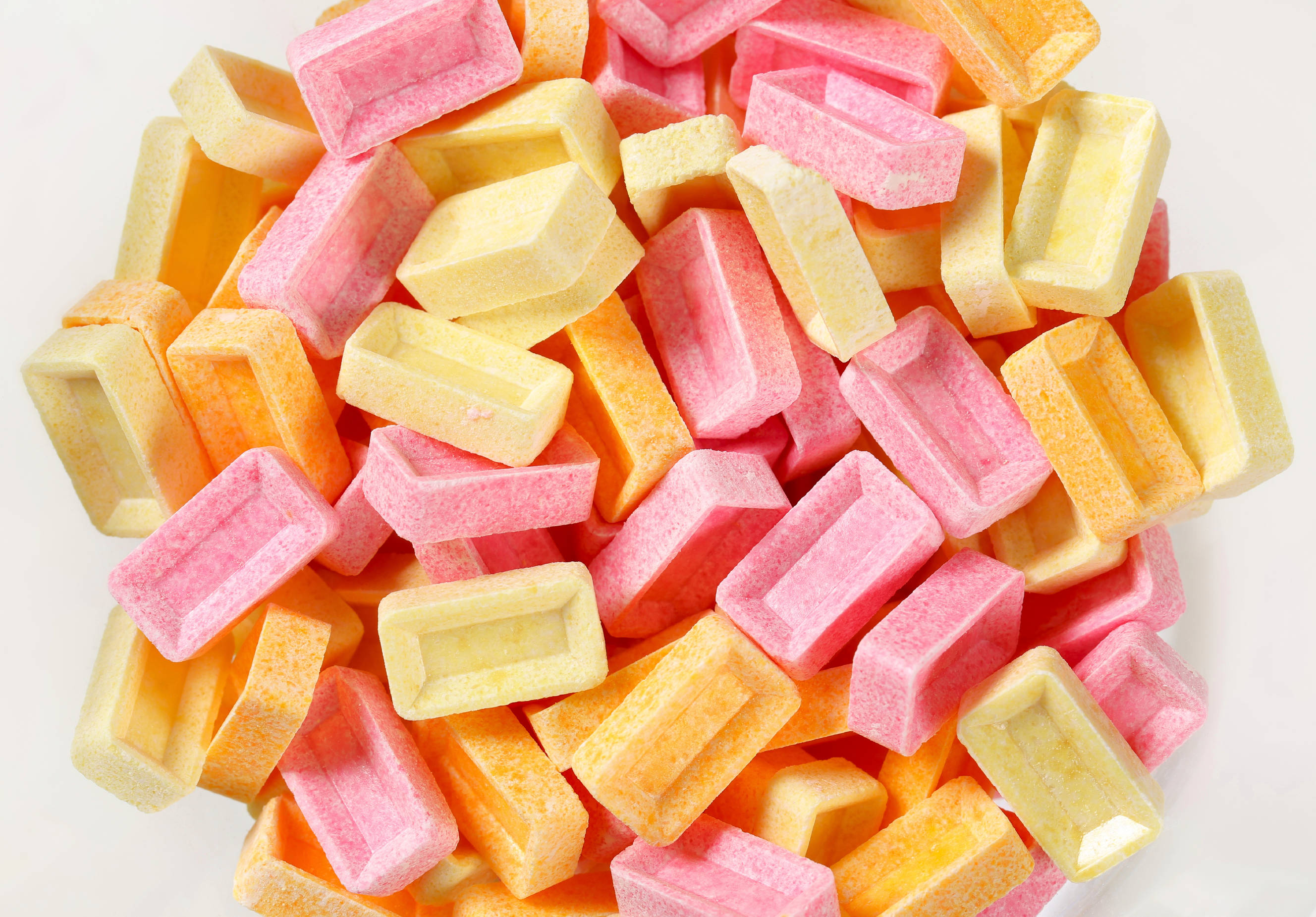 pastel pink, pastel yellow, pastel orange, 2K Desktop Wallpaper