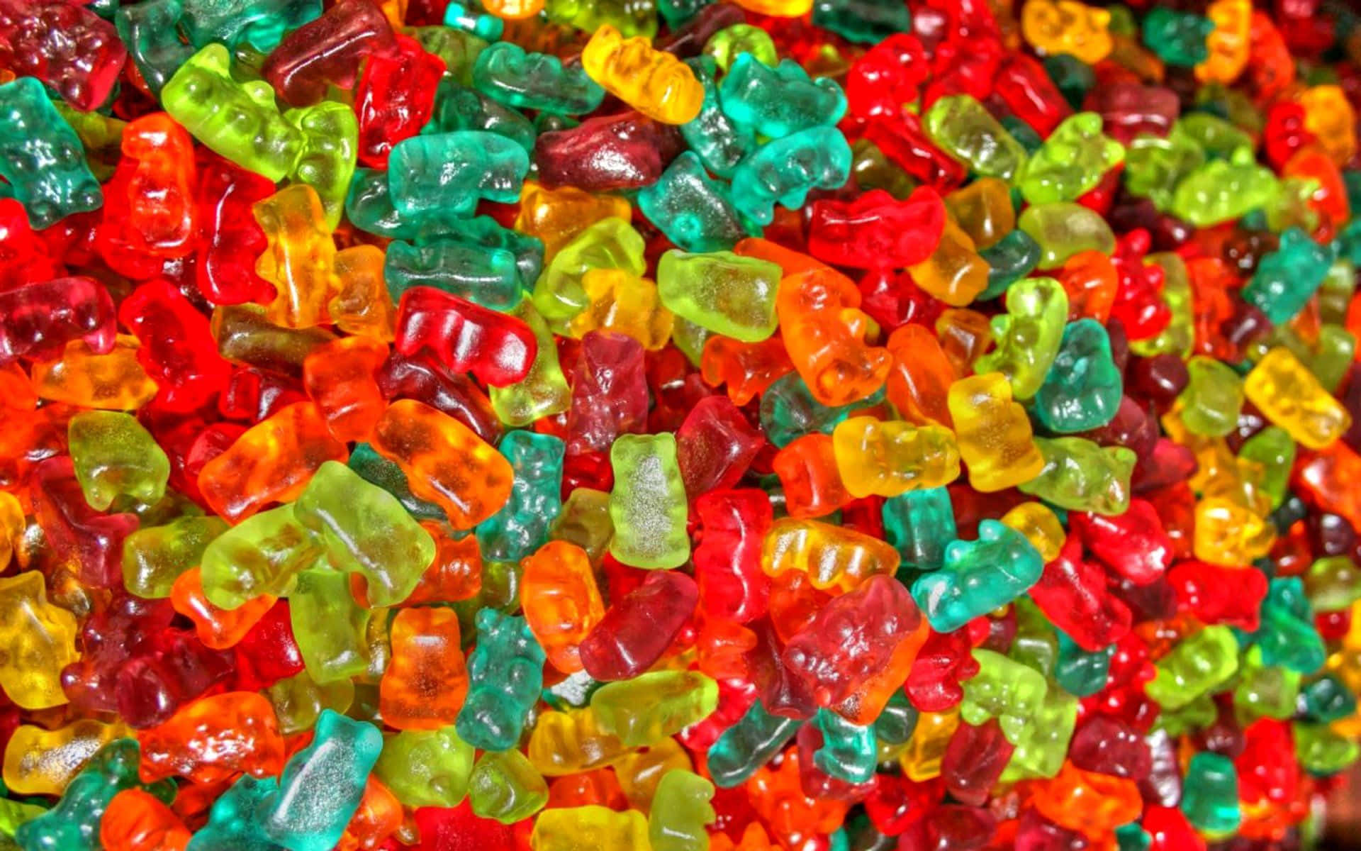 gummy bears, colorful, glossy, Full HD Desktop Wallpaper