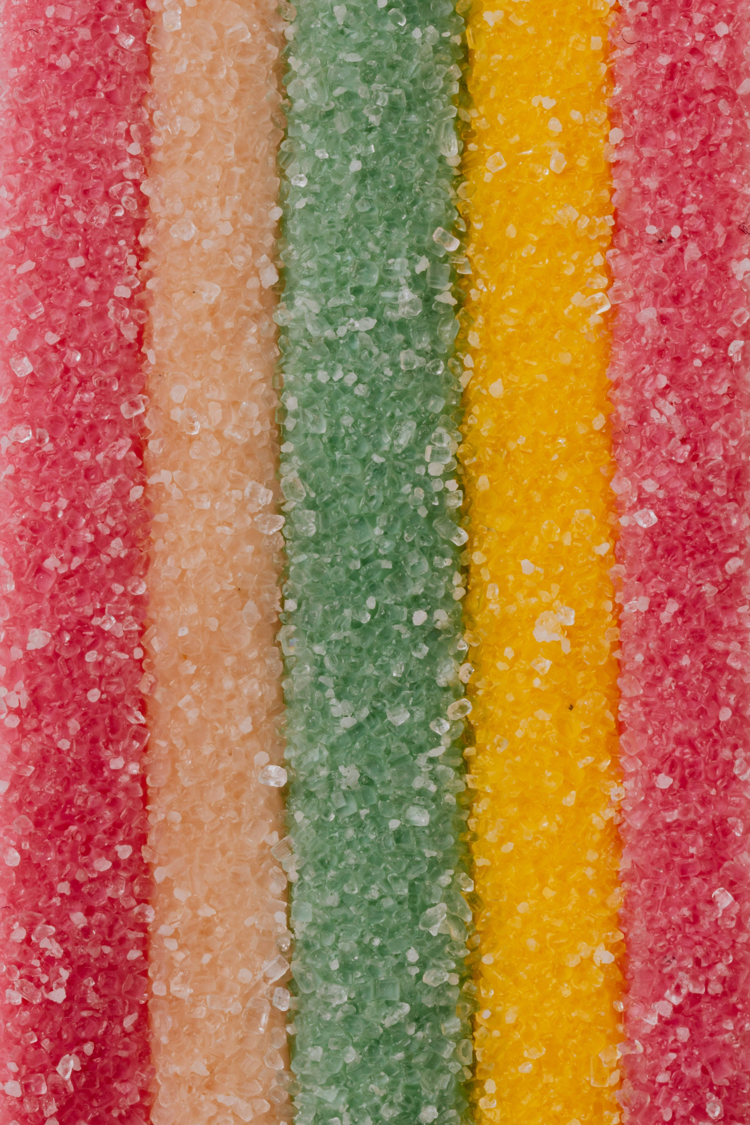 sour candy strips, pink, peach, 4K Phone Wallpaper