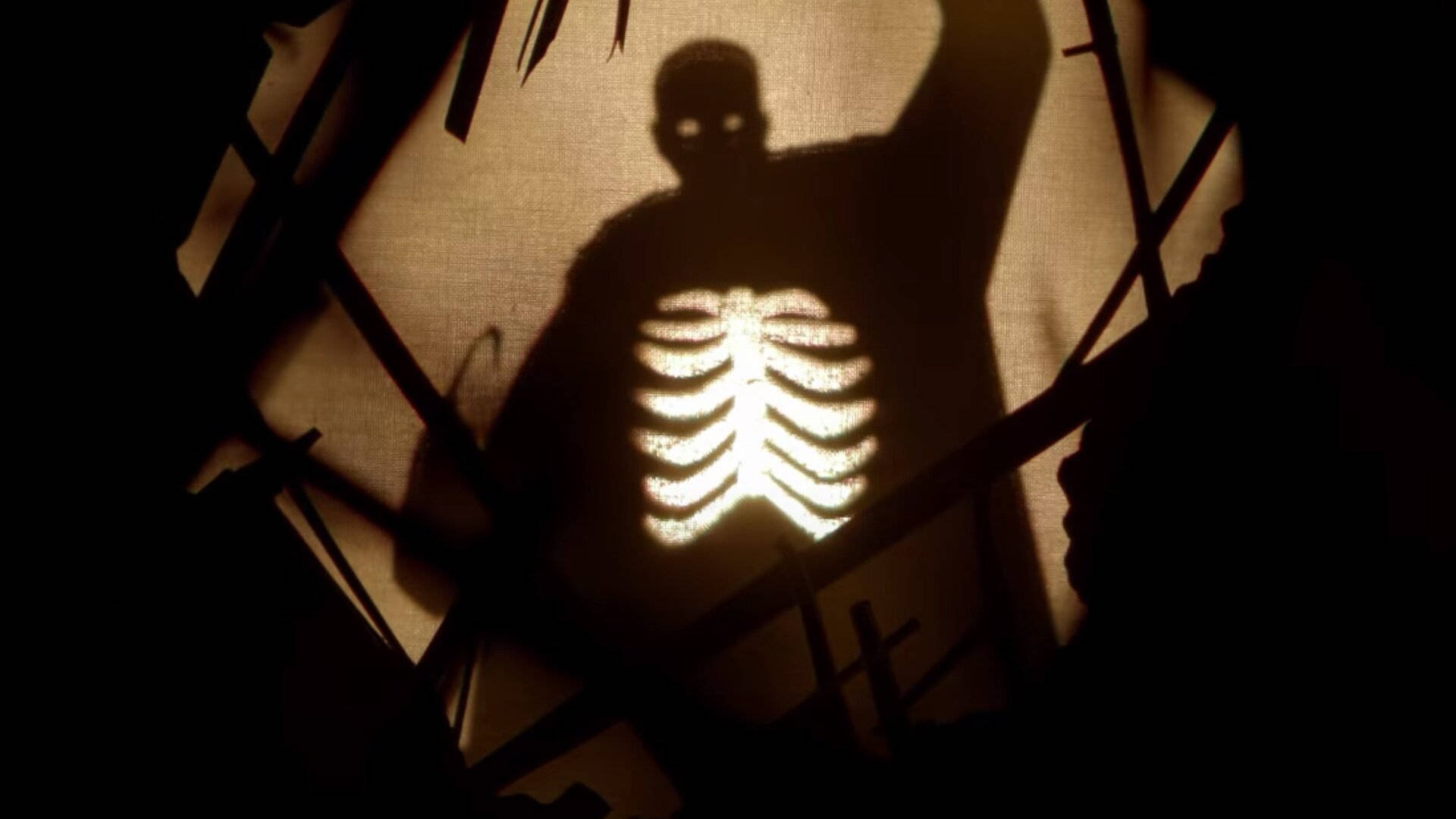 Candyman, Dark Shadow, glowing ribcage, Full HD Desktop Wallpaper