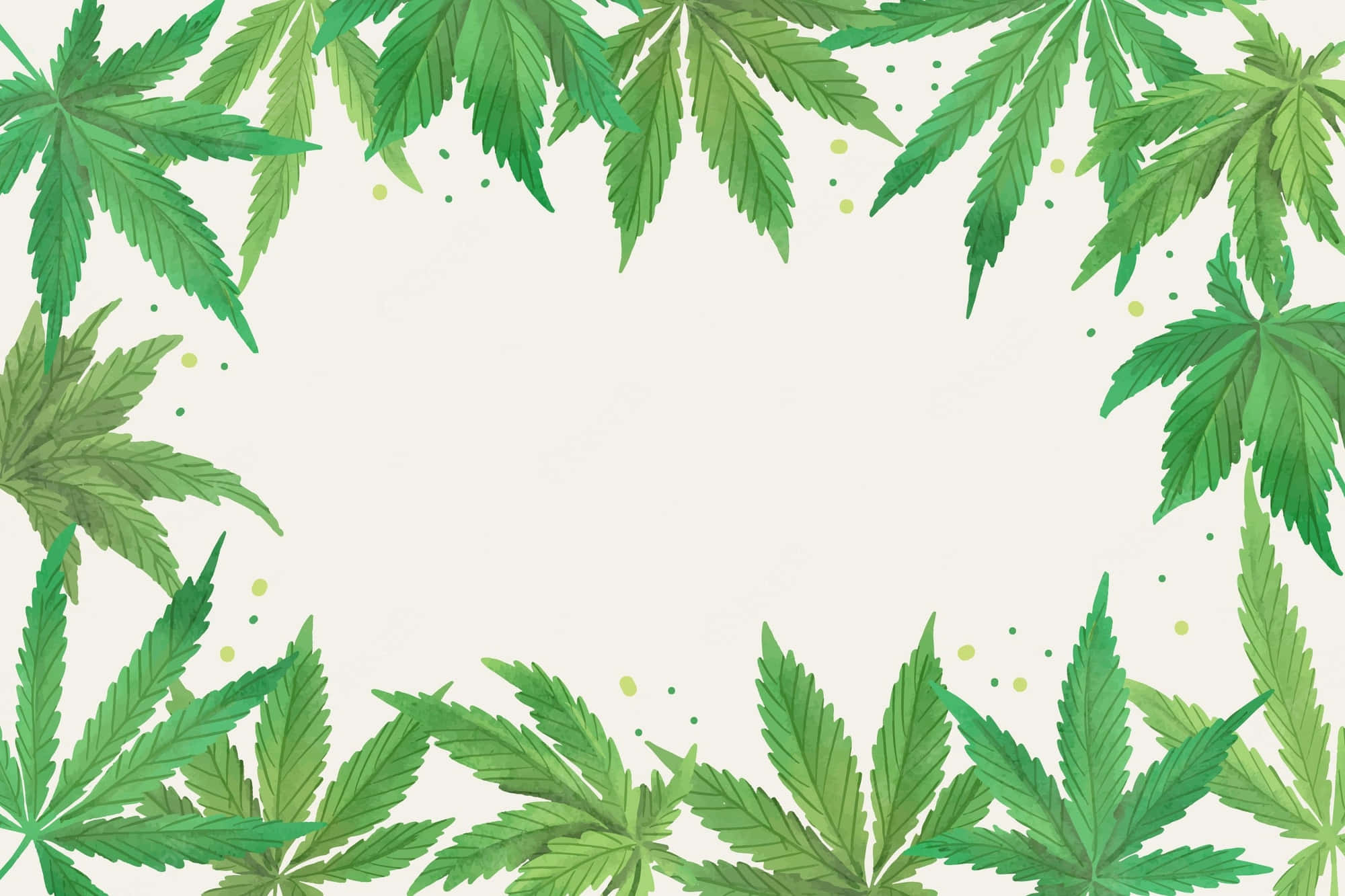 green gradient, marijuana leaves, vibrant green, Full HD Desktop Wallpaper