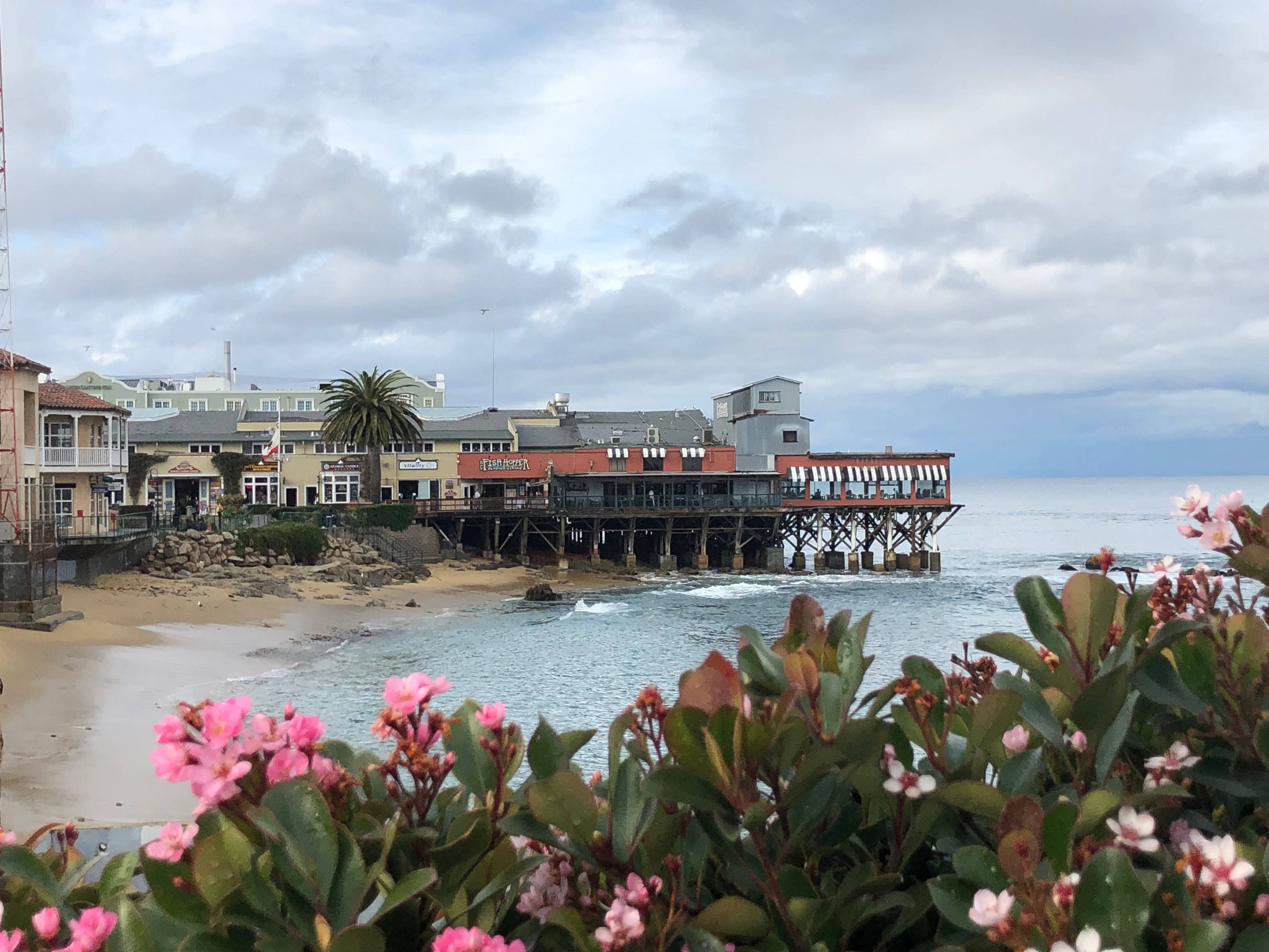 Cannery Row, shore, wooden pier restaurant, 4K Desktop Wallpaper