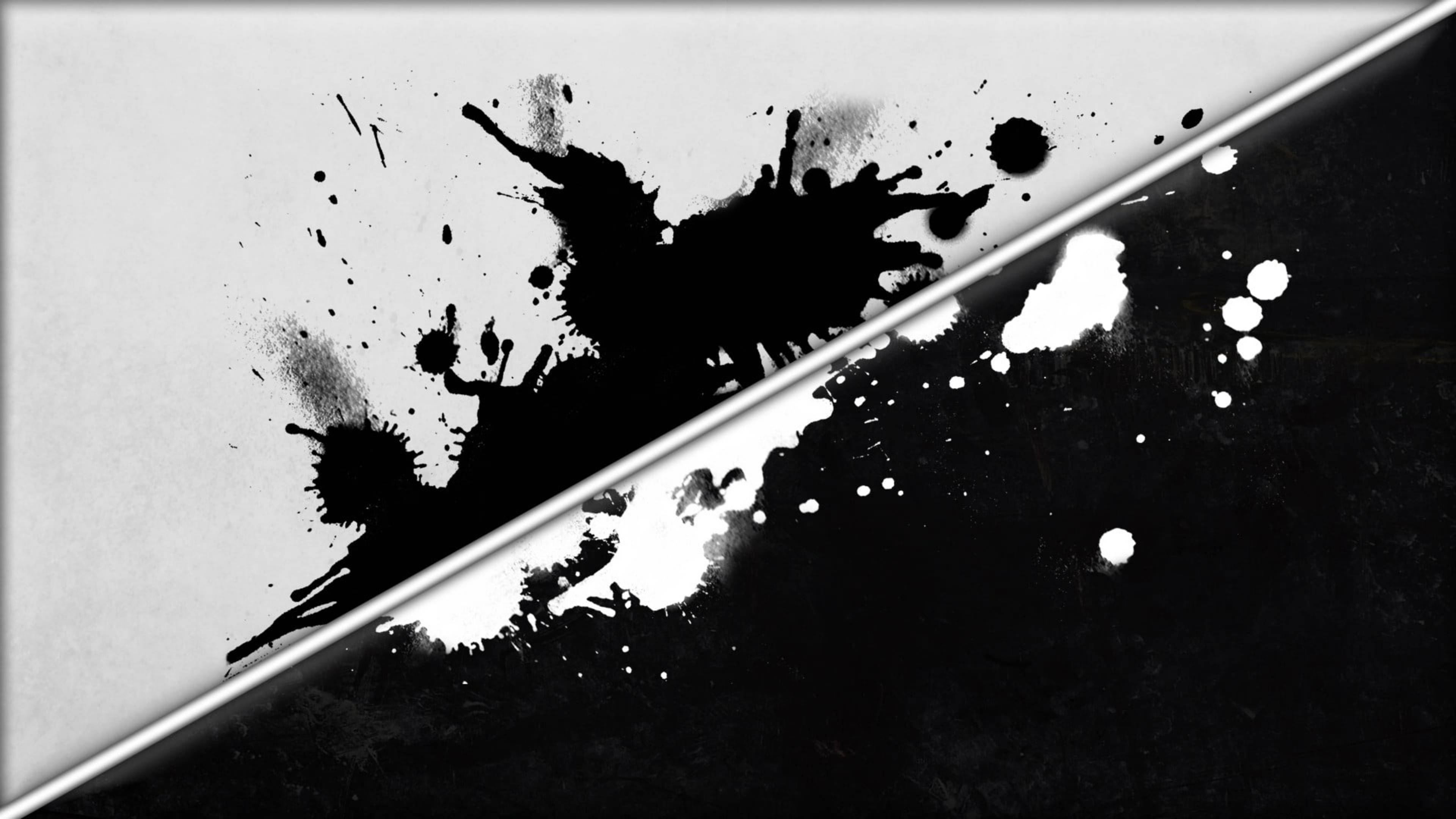 Canva, contrast art, black and white, 4K Desktop Wallpaper