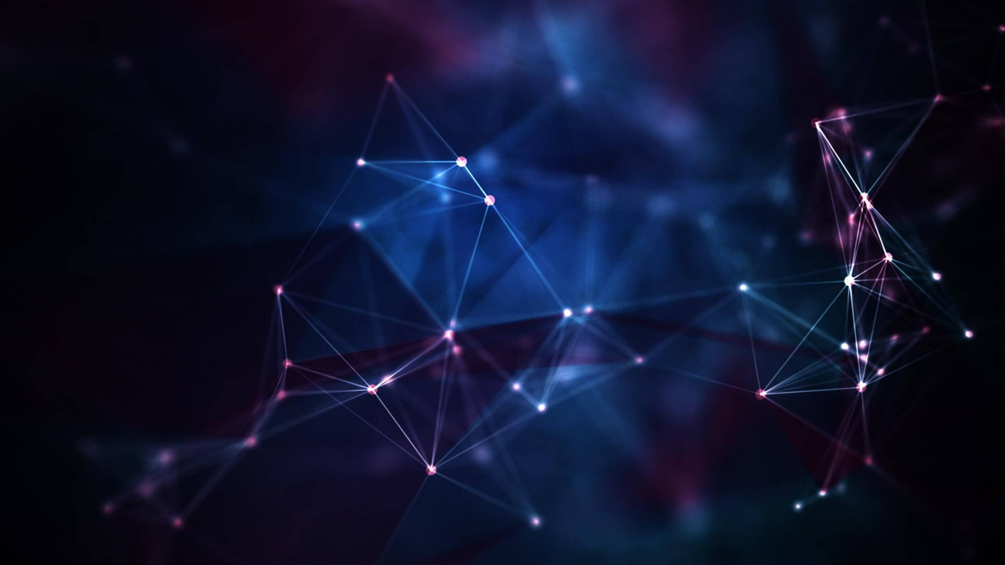 Canva Blue, sci fi abstract, glowing blue, 4K Desktop Wallpaper