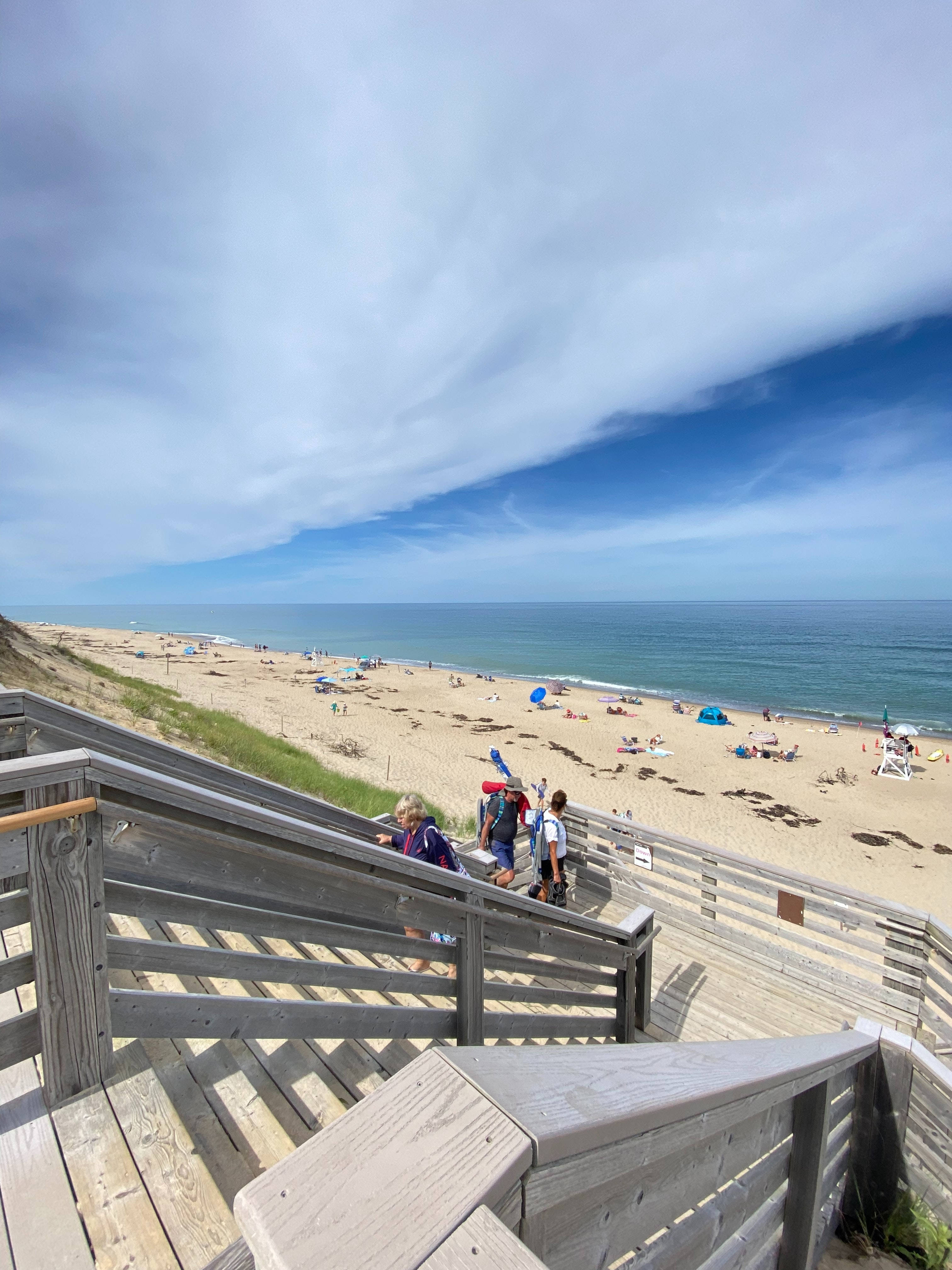 Cape Cod, deck, beach, 4K Phone Wallpaper