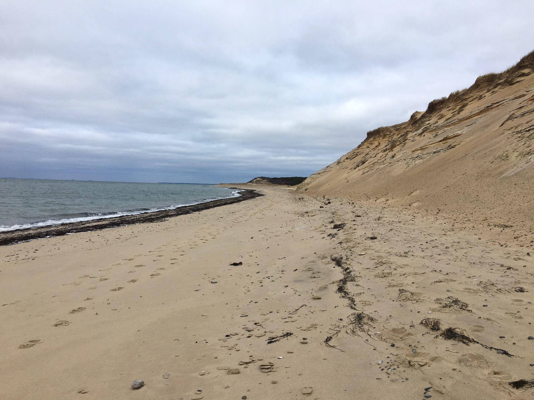 Cape Cod, footprints, sand, Full HD Desktop Wallpaper