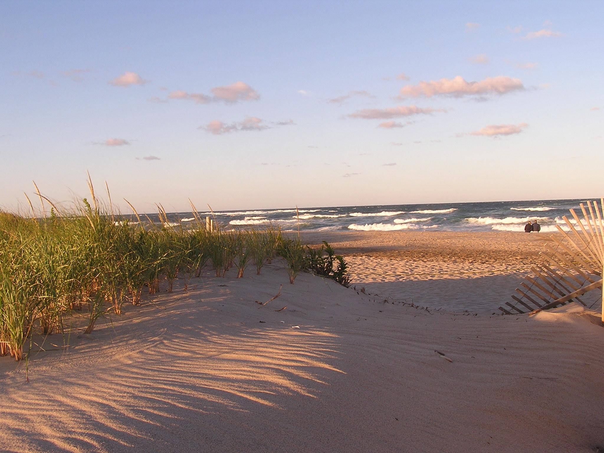 Cape Cod, sunset, waves, Full HD Desktop Wallpaper