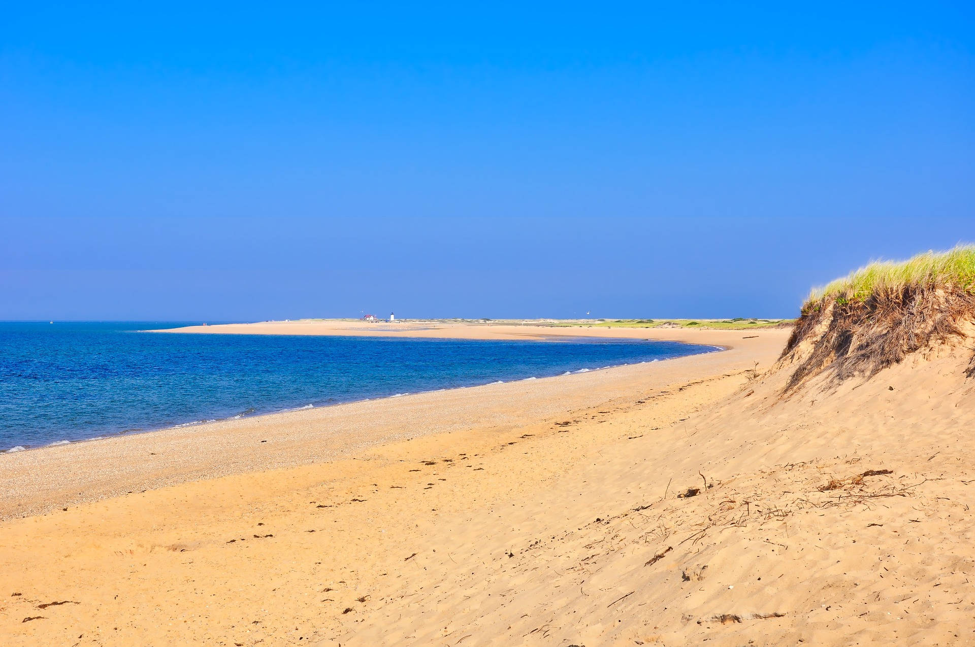 Cape Cod, clear blue sea, turquoise waters, Full HD Desktop Wallpaper