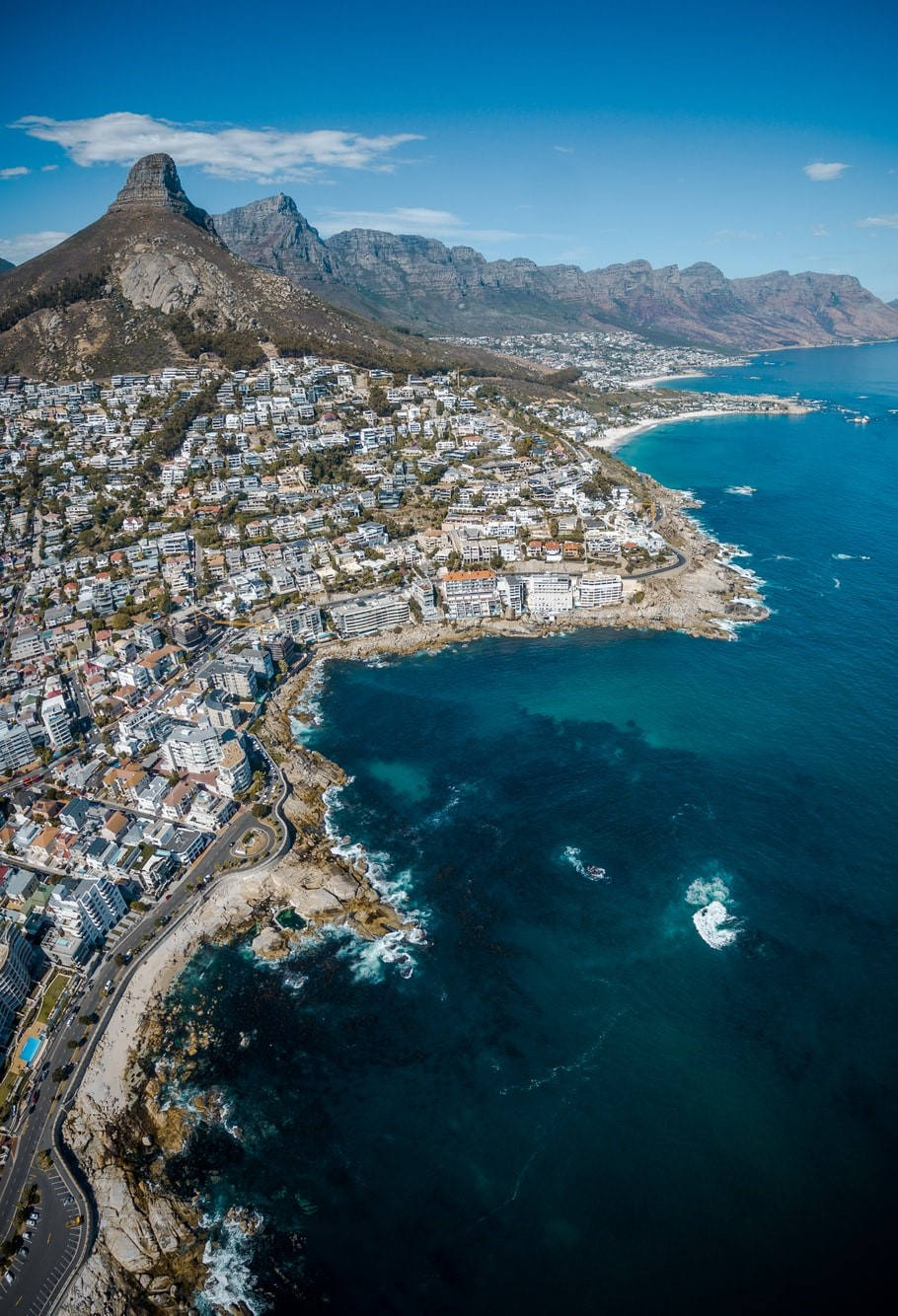 Cape Town, coastal city, rugged mountains, HD Phone Wallpaper