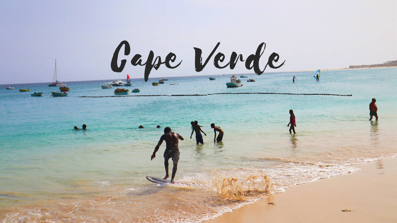 Cape Verde, turquoise waters, sandy shores, HD Desktop Wallpaper