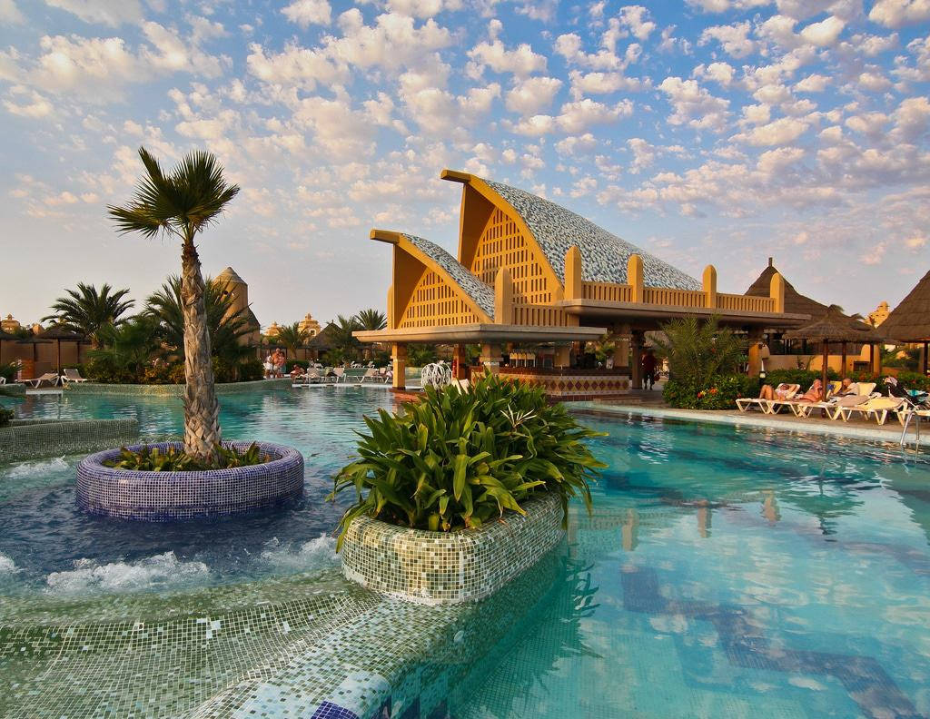 Cape Verde, pool resort, turquoise water, SD Desktop Wallpaper