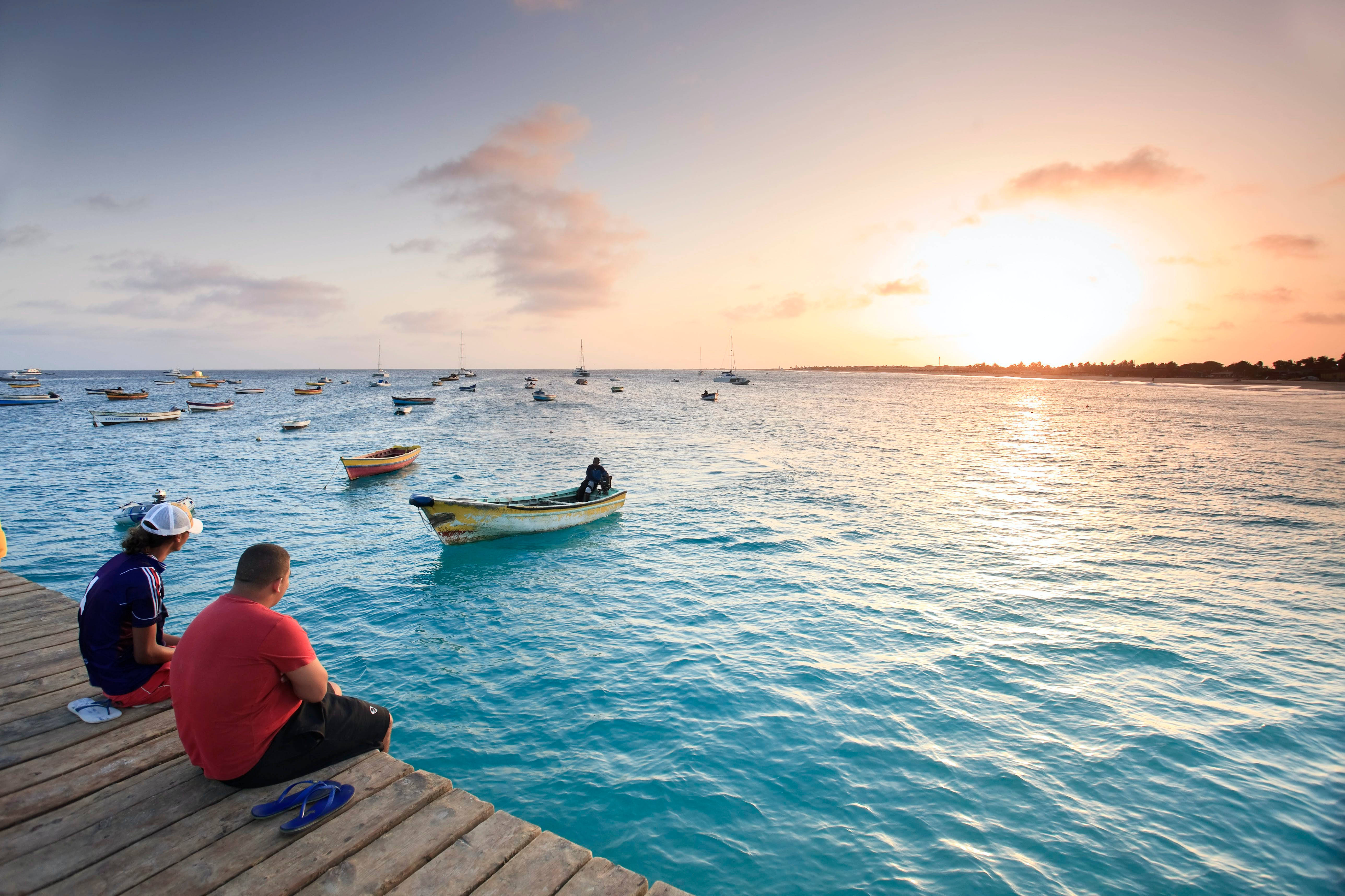 beach, sunset, Cape Verde, 5K Desktop Wallpaper