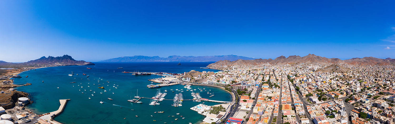 Cape Verde, turquoise harbor, sailboats, HD Desktop Wallpaper