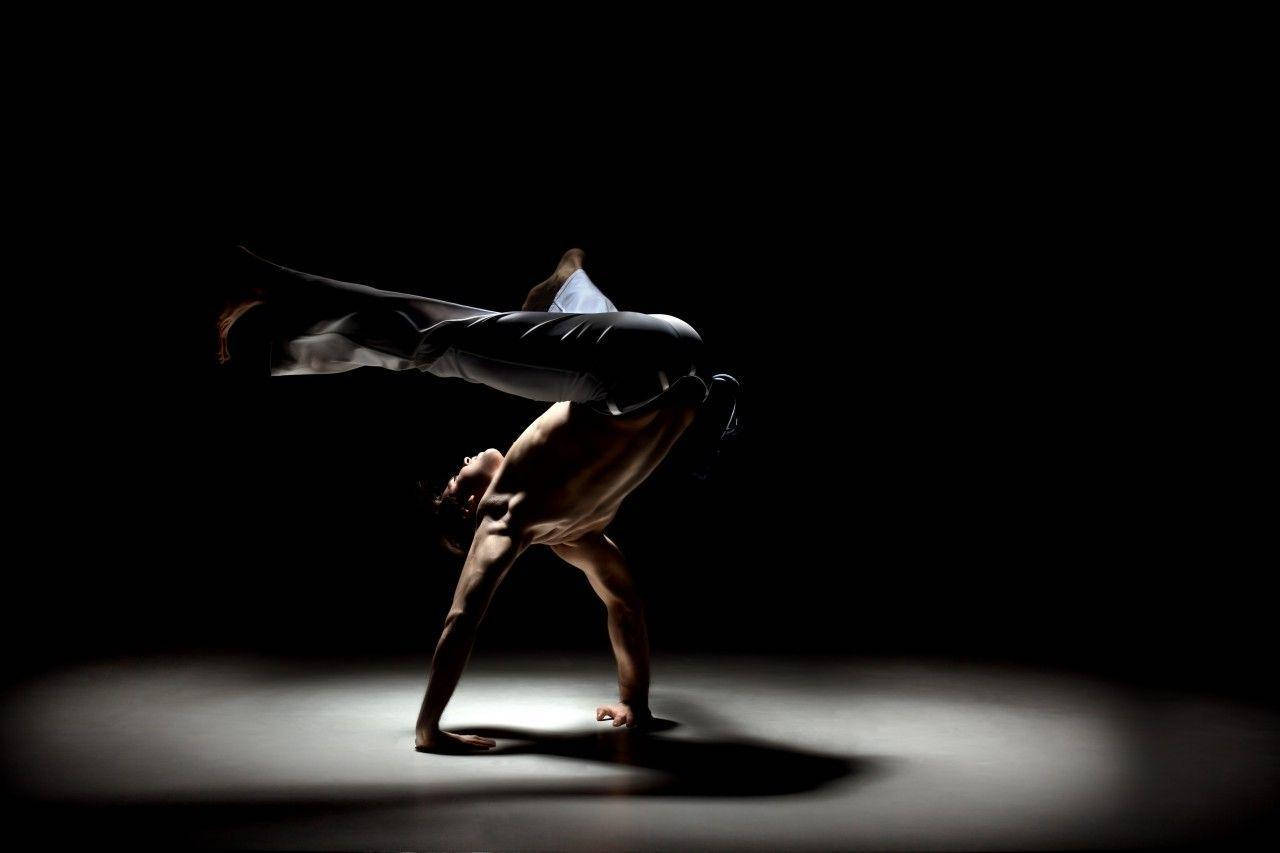 Capoeira, hand stand, muscular dancer, HD Desktop Wallpaper