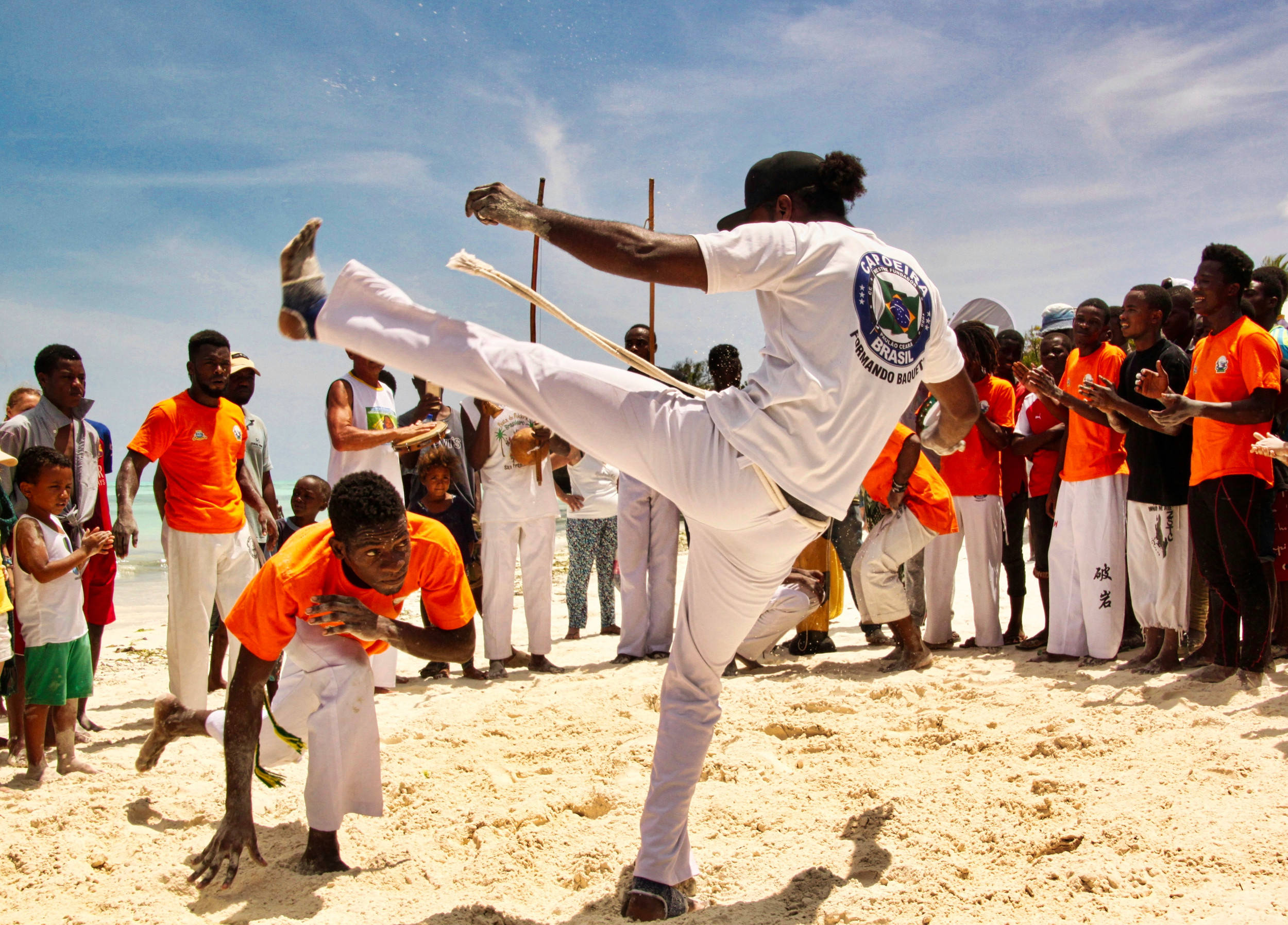 Capoeira, beach, sunlit, Full HD Desktop Wallpaper