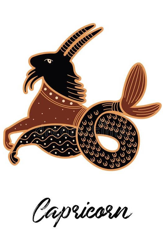 Capricorn, goat head, fish tail, SD Phone Wallpaper