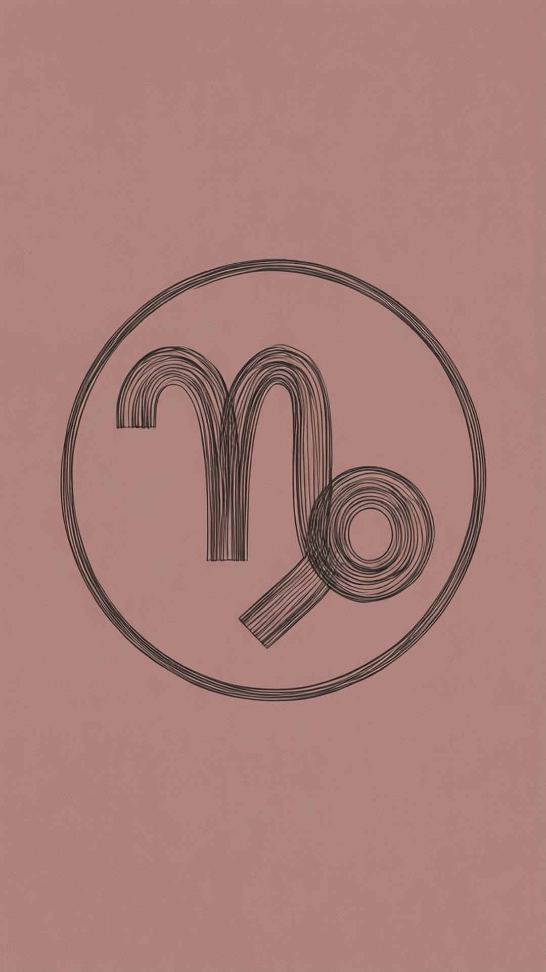 Scandi Minimal Capricorn, zodiac sign capricorn, circle, Full HD Phone Wallpaper