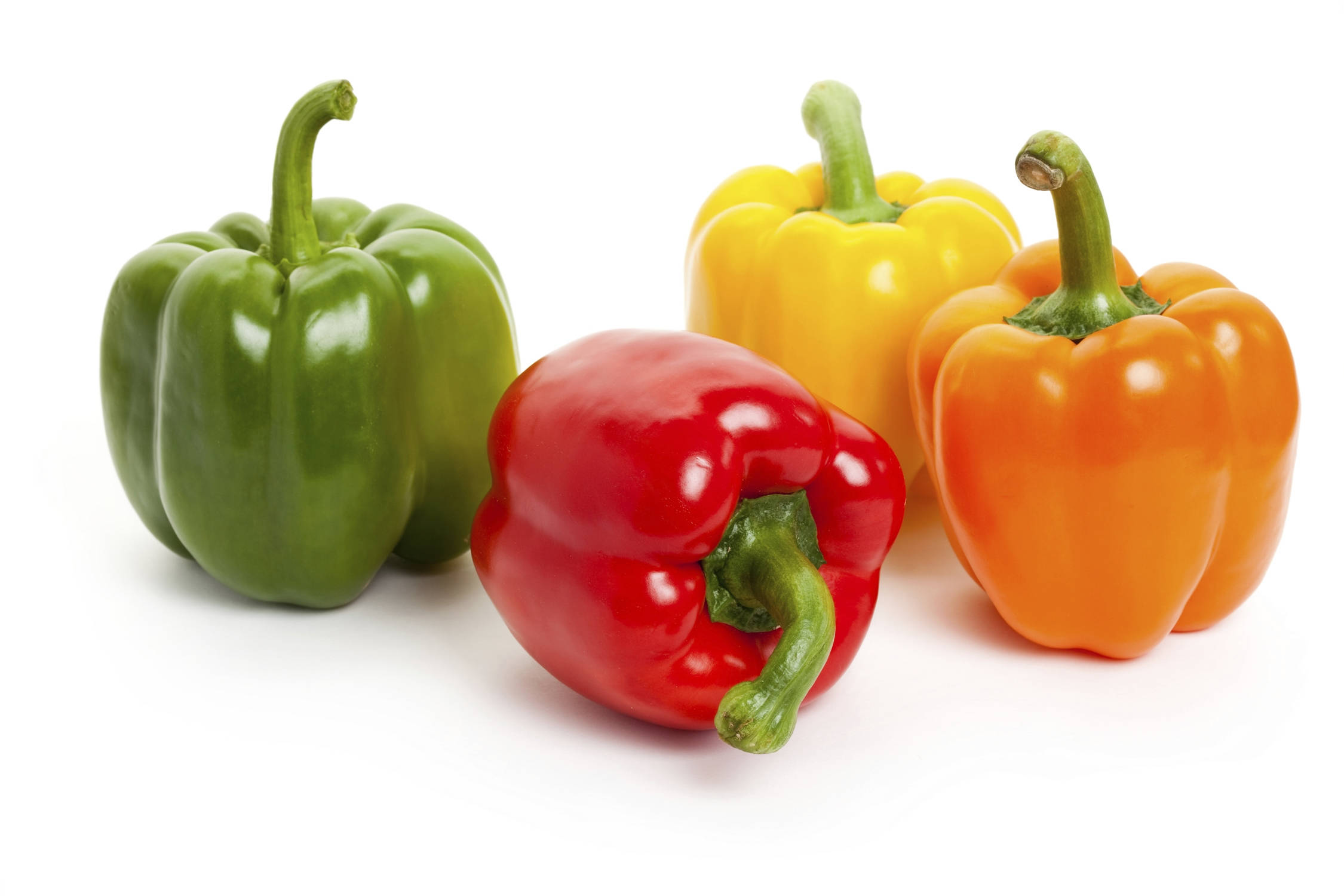green capsicum, red capsicum, yellow capsicum, Full HD Desktop Wallpaper