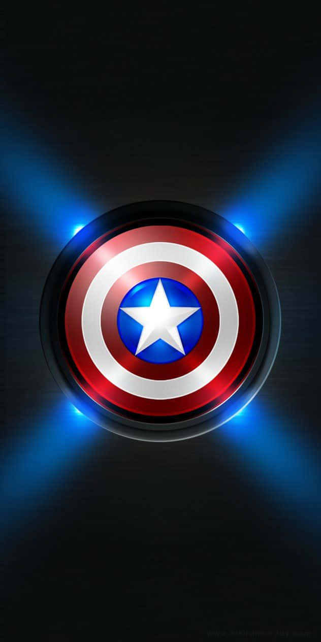 Captain America, Android, iconic shield, SD Phone Wallpaper