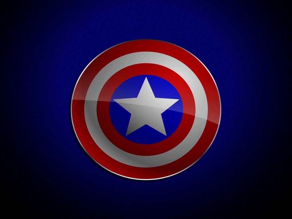 Captain America, shield, red white and blue concentric rings, SD Desktop Wallpaper