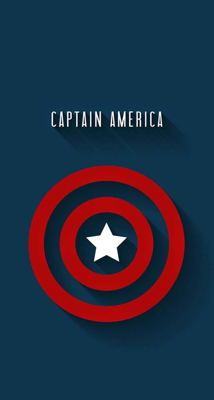 Captain America, red white and blue shield, dark blue background, HD Phone Wallpaper