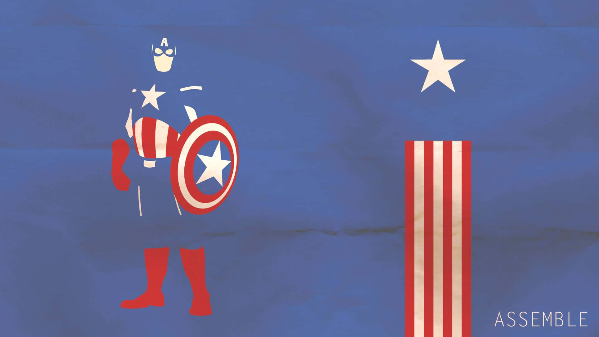 Captain America, red white and blue, shield, Full HD Desktop Wallpaper