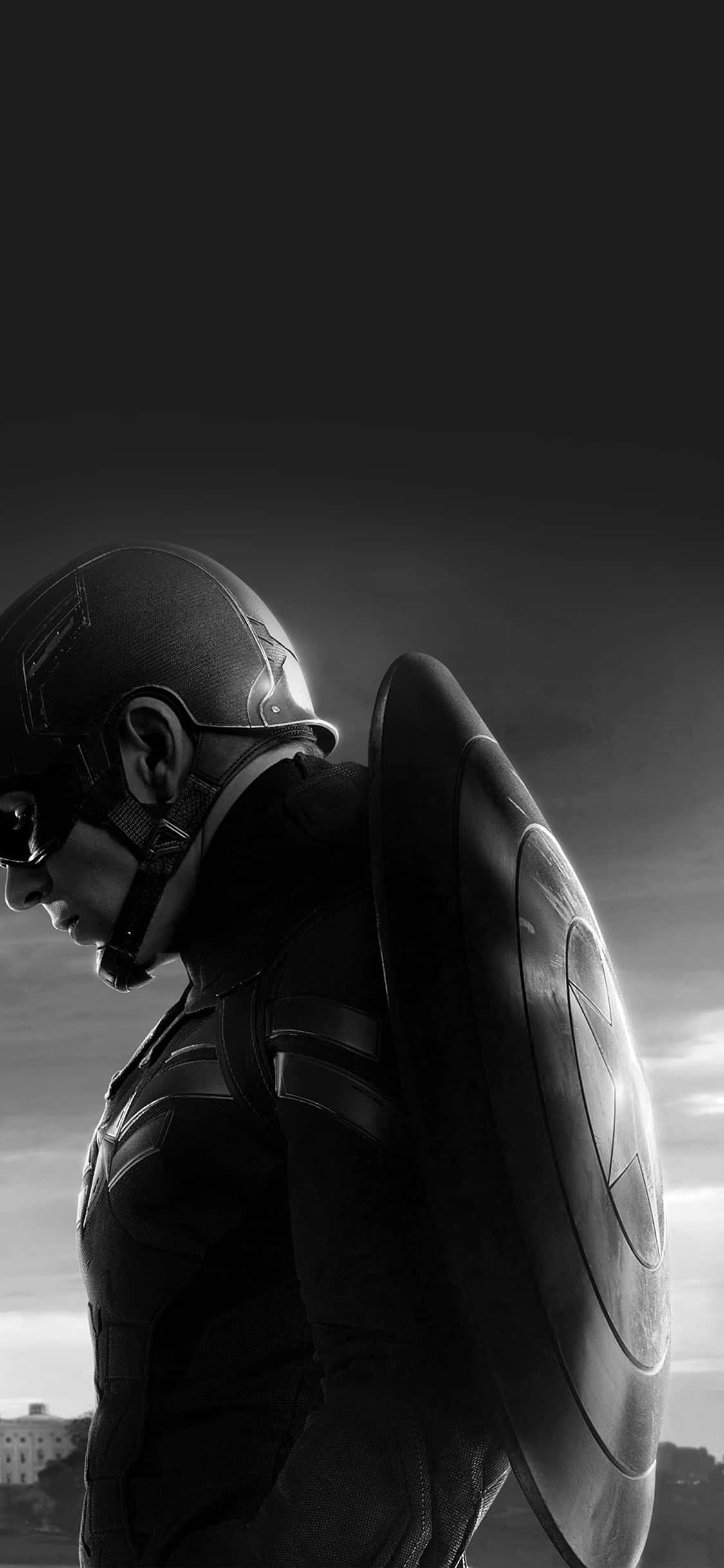 Captain America, shield, profile, Full HD Phone Wallpaper