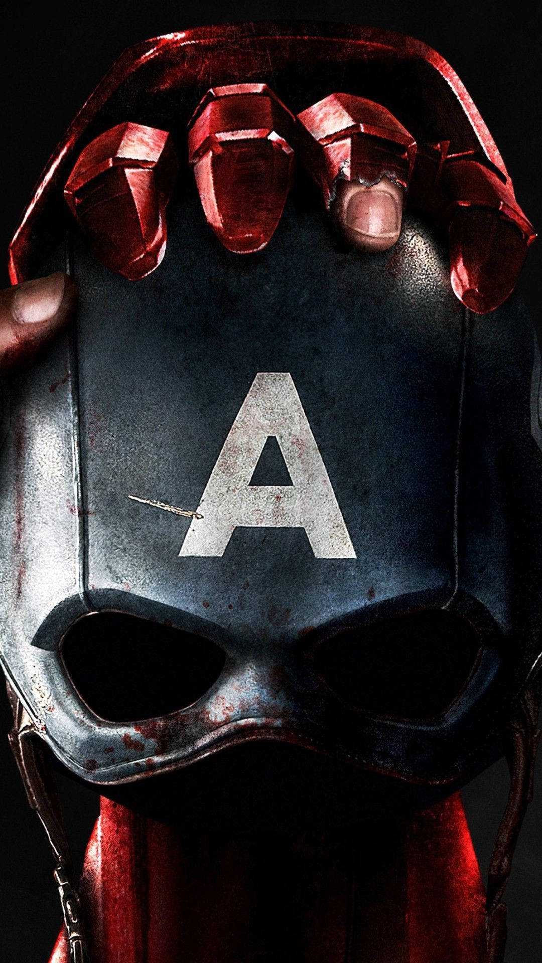 Captain America Mobile, Captain America helmet, red gauntlet, Full HD Phone Wallpaper