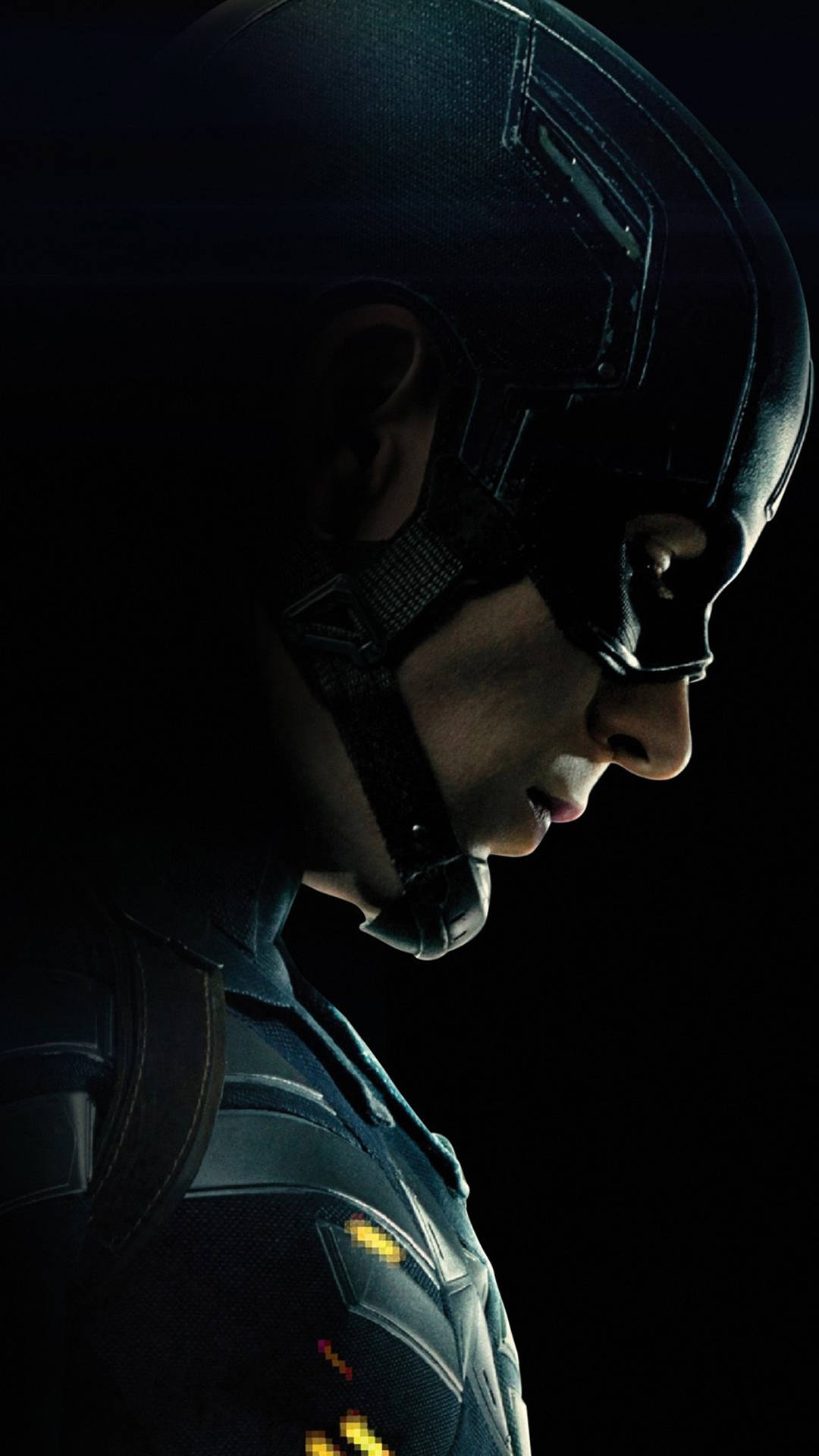 Captain America, mobile, helmeted head, Full HD Phone Wallpaper