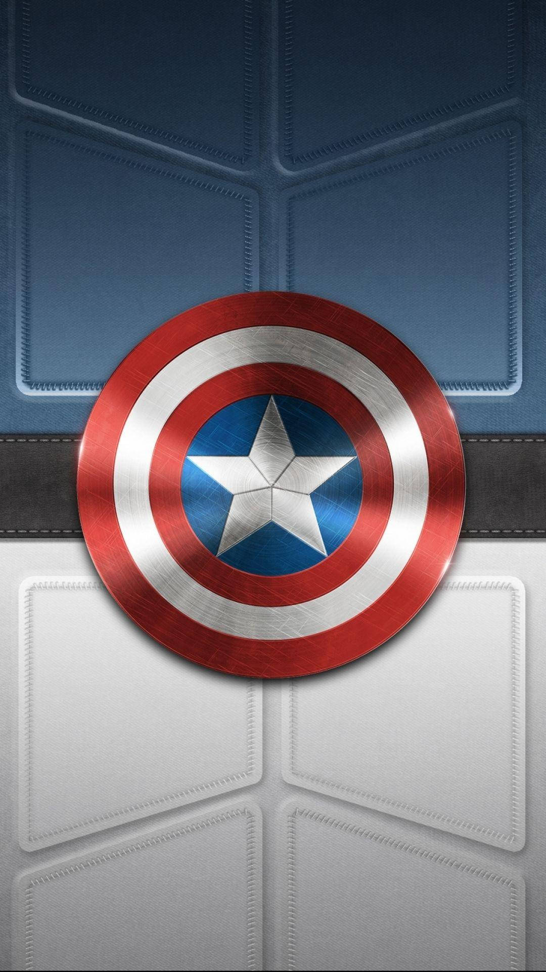 Captain America, shield, metallic, Full HD Phone Wallpaper