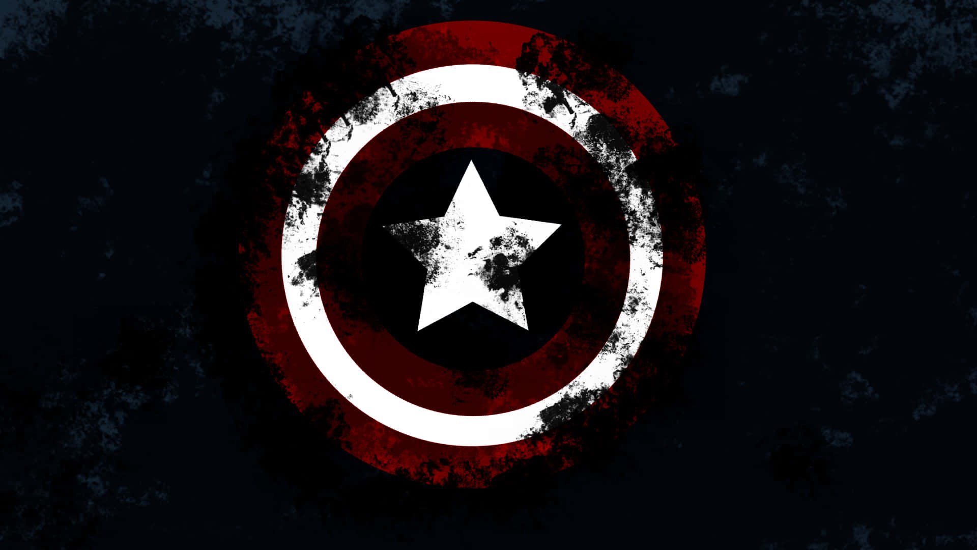 Captain America, shield, red white and blue rings, Full HD Desktop Wallpaper