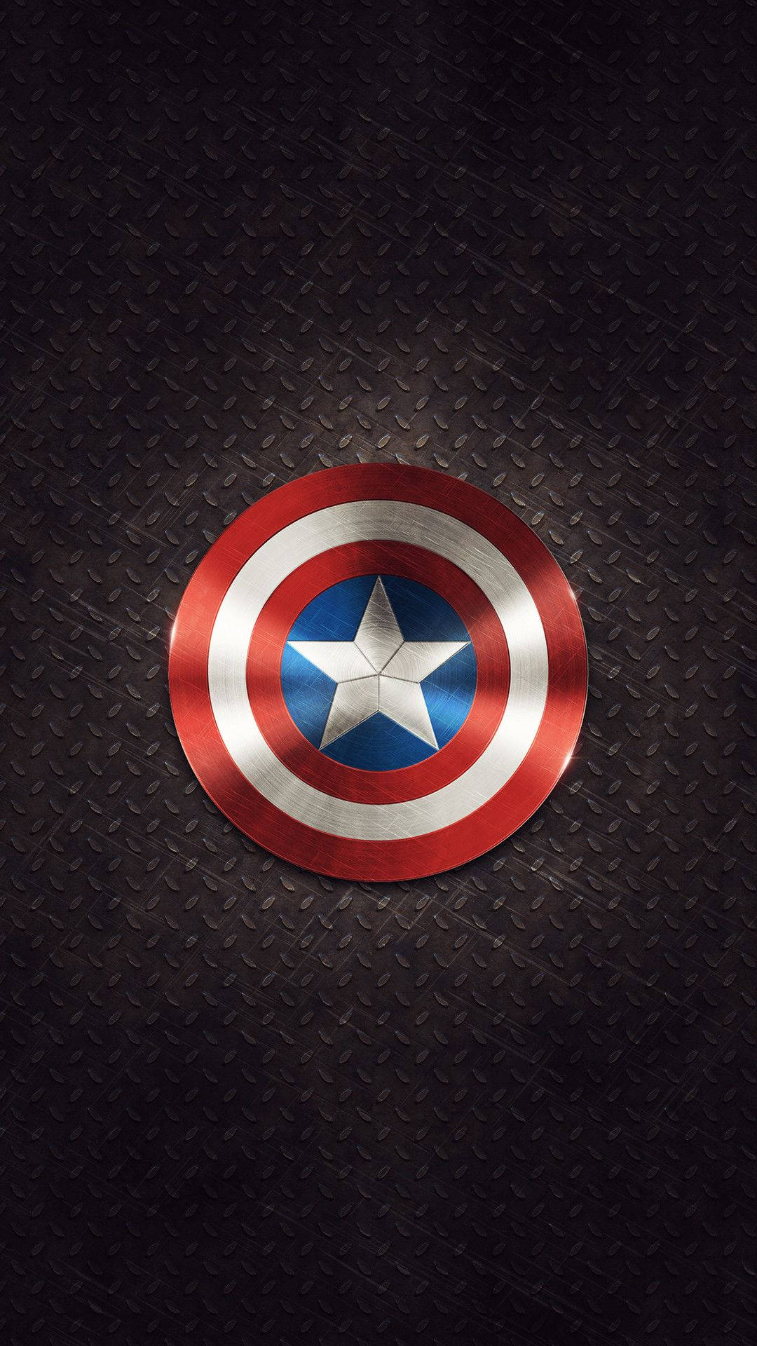Captain America Shield, iPhone, steel aesthetic, Full HD Phone Wallpaper