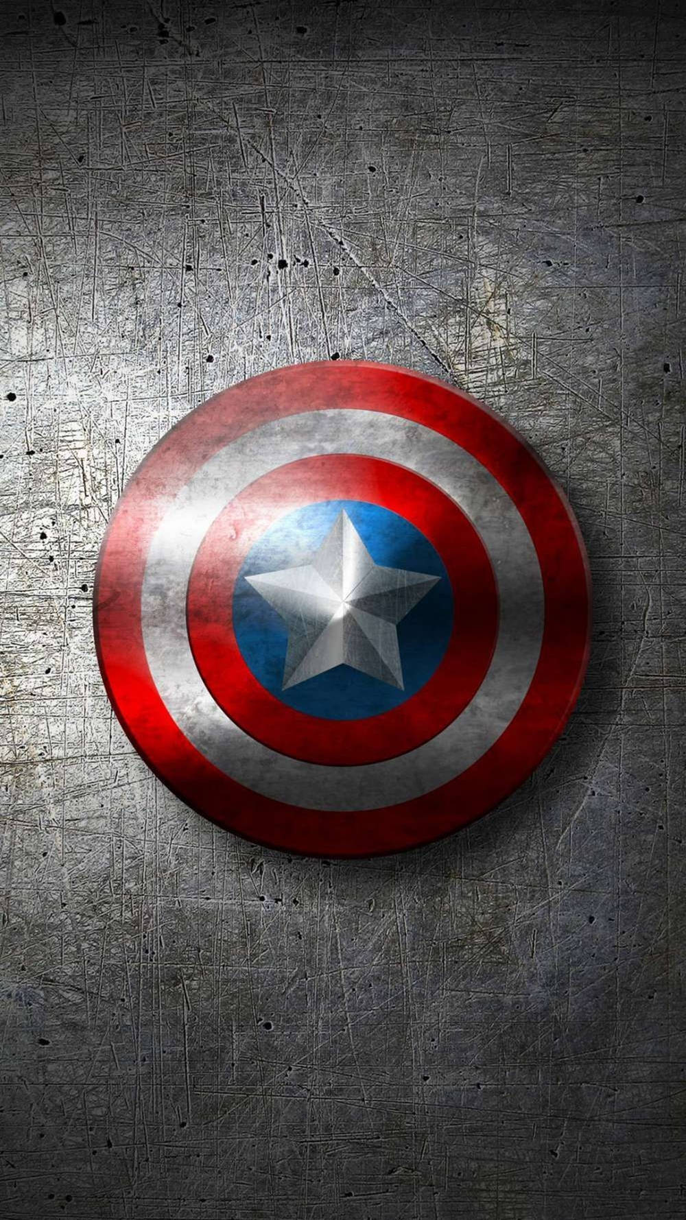 Captain America Shield, iPhone Steel, scratches, HD Phone Wallpaper