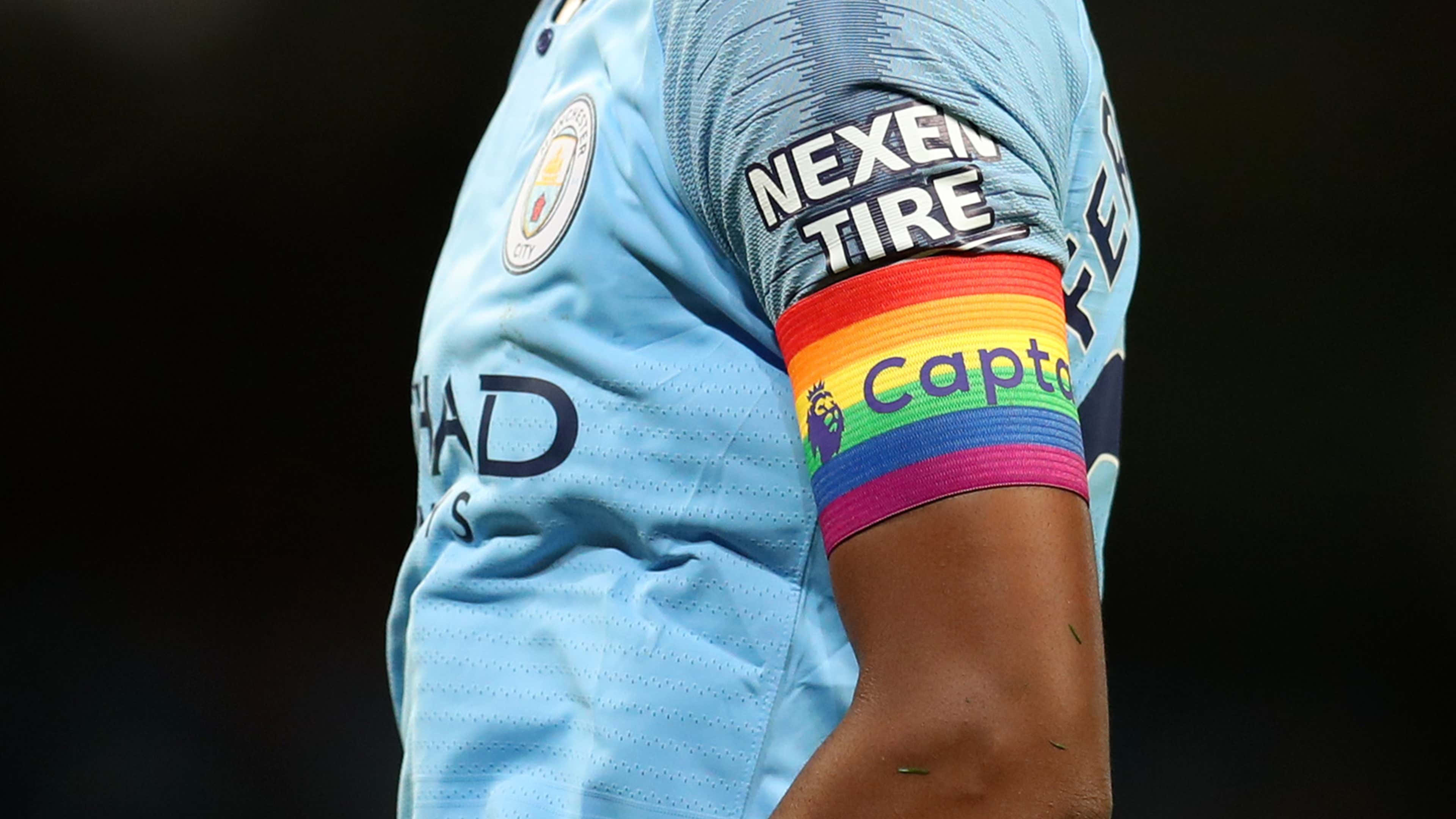 rainbow captain armband, light blue jersey, Captain, 4K Desktop Wallpaper