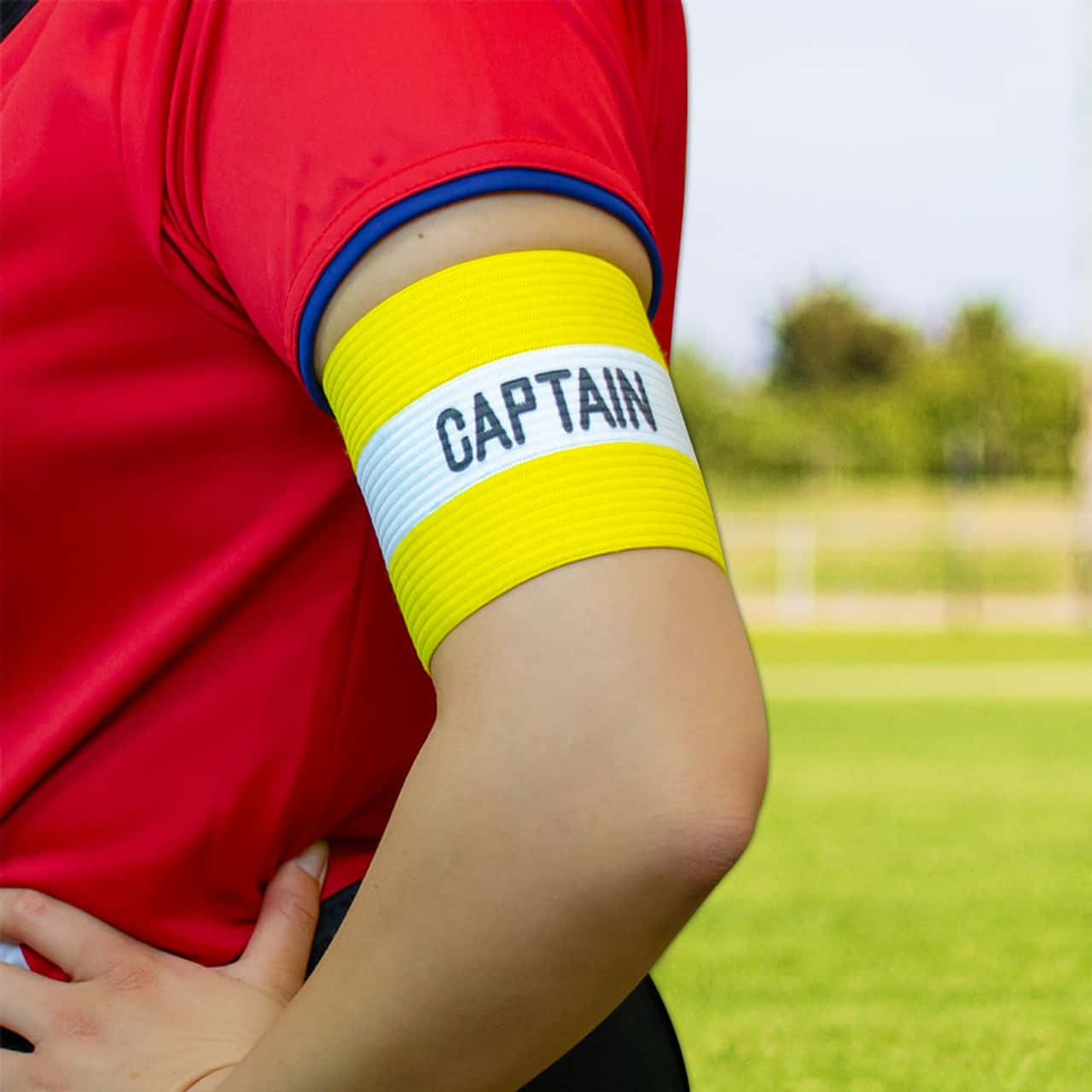 football captain, bright yellow armband, word captain, HD Desktop Wallpaper