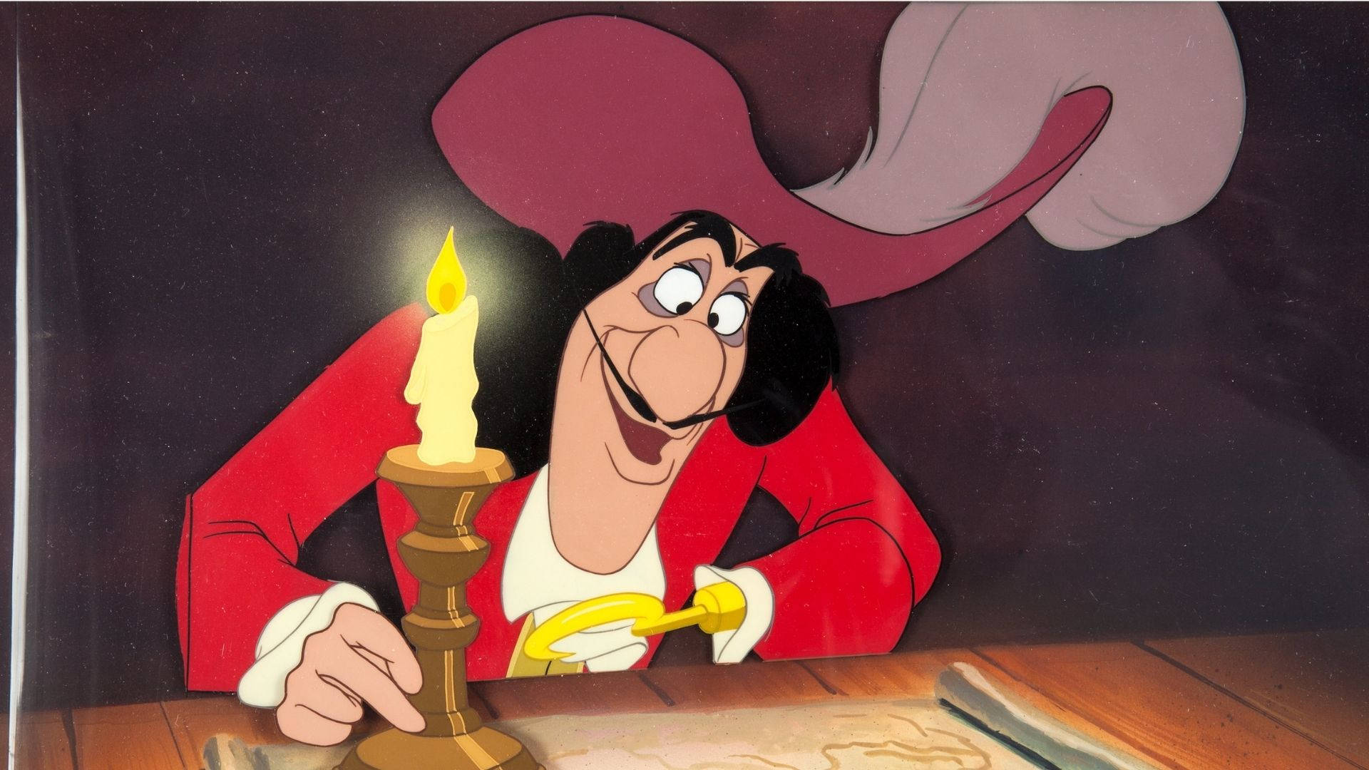 Captain Hook, red coat, hat, Full HD Desktop Wallpaper